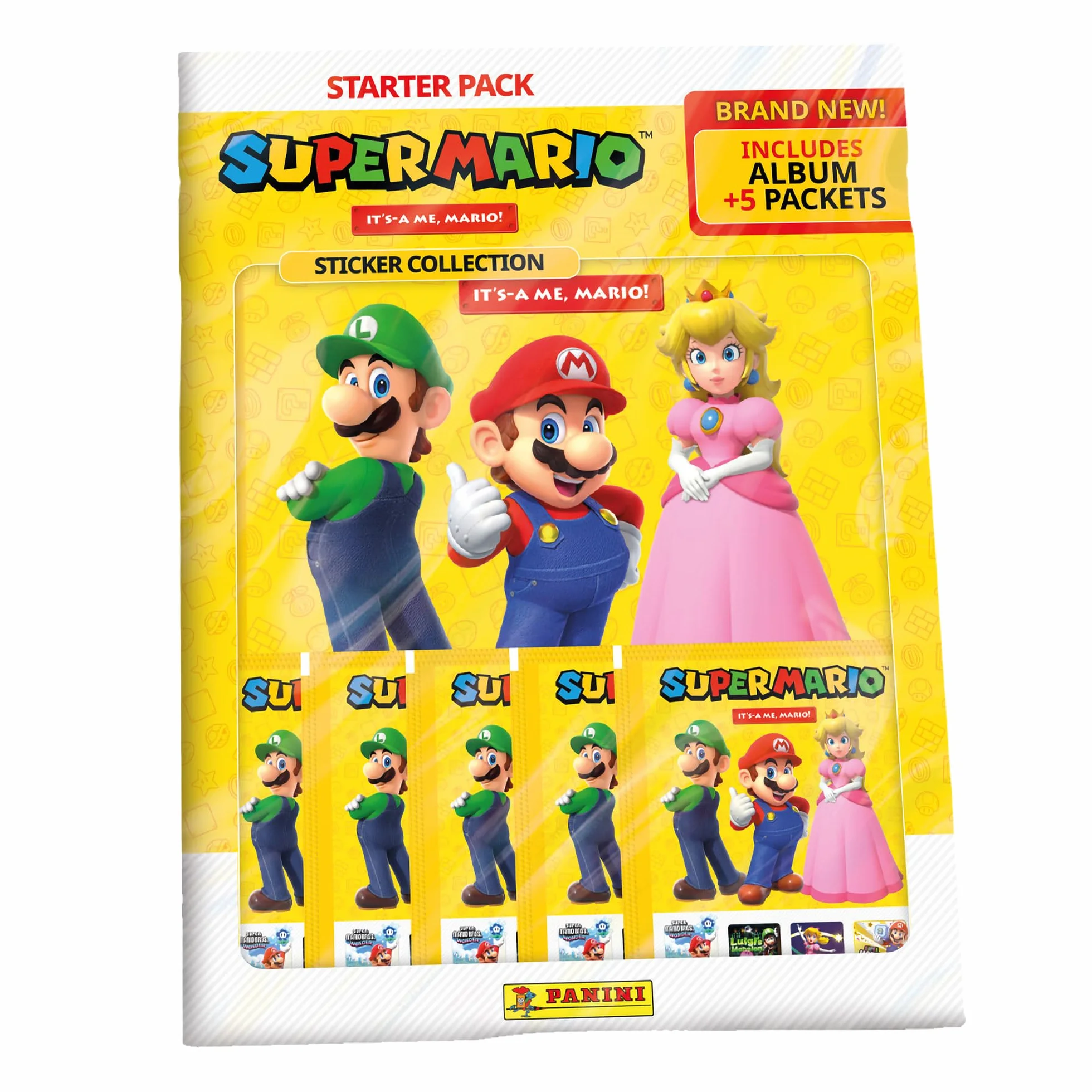 Panini It's-a me, Mario! Kolekcja naklejek Super Mario, zestaw startowy