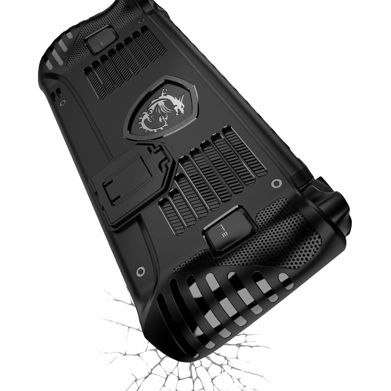 Etui Ochronne do MSI Claw 8 AI+ A2VM-015 Gaming Handheld 2025,TPU Miękki Torba Pokrowiec Etui Powłoki Akcesoria z Grip i Podpórką do MSI Claw 8 AI+ Konsola do Gier,Czarny