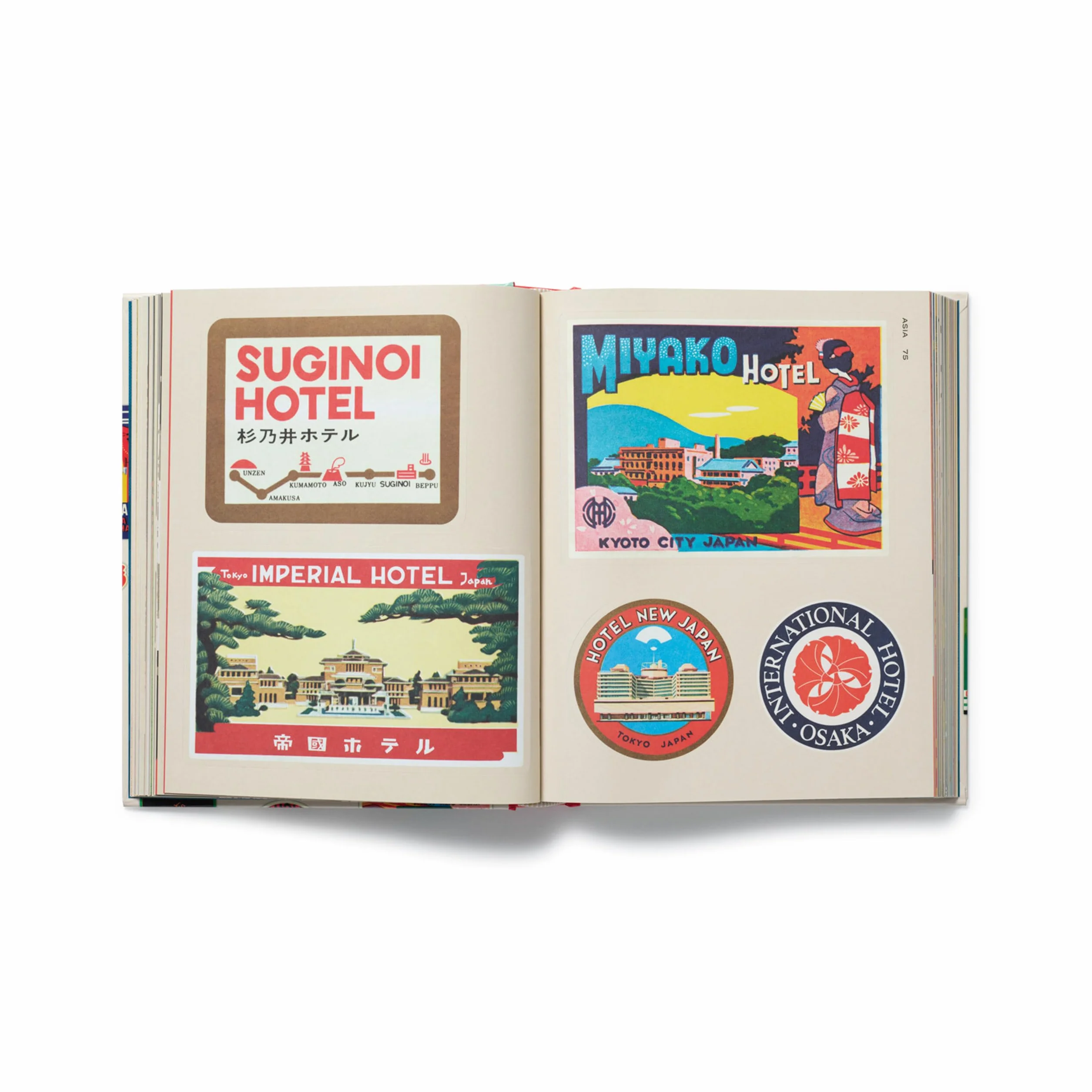 Hotel Retro: Vintage Luggage Labels from Tokyo to Buenos Aires /anglais: 250 Travel Ephemera Stickers