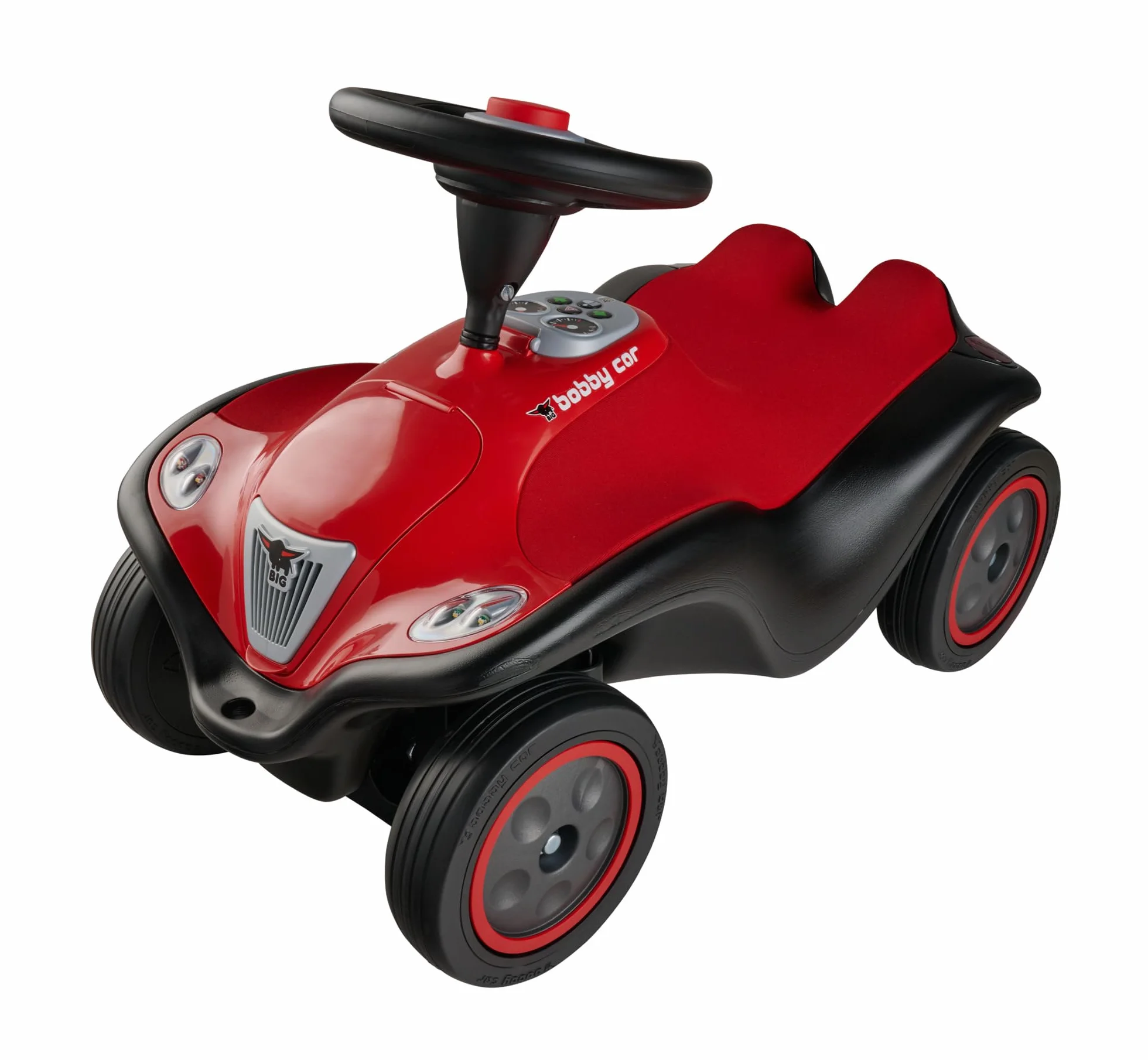 Big Bobby Car Next 2.0 samochód poślizgowy od 1 roku życia z oświetleniem LED, miejscem do przechowywania, kierownicą dźwiękową, szeptami i nowymi funkcjami, pojazd dla dzieci w wieku od 1 do 5 lat