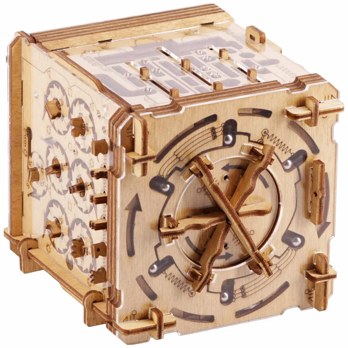 iDventure Cluebox - Cambridge Labirynt - gra Escape Room - drewniane puzzle 3D - prezent pieniężny - puzzle IQ - pudełko z puzzlami i prezent urodzinowy dla dorosłych - gadżet dla mężczyzn - gra
