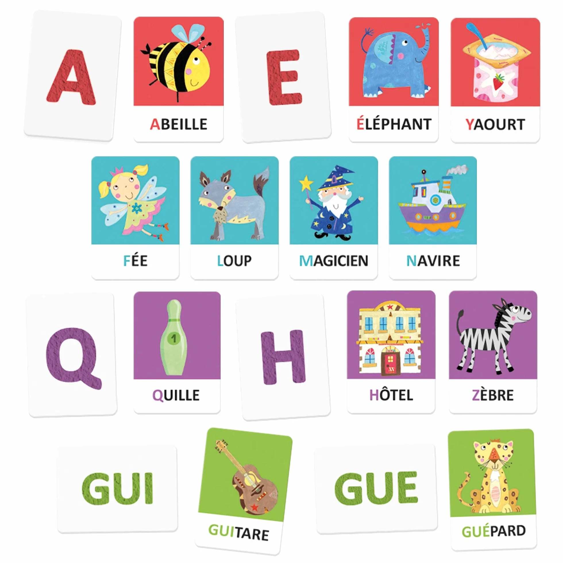 Headu Flashcards Alfabet dotykowy i fonetyczny Montessori