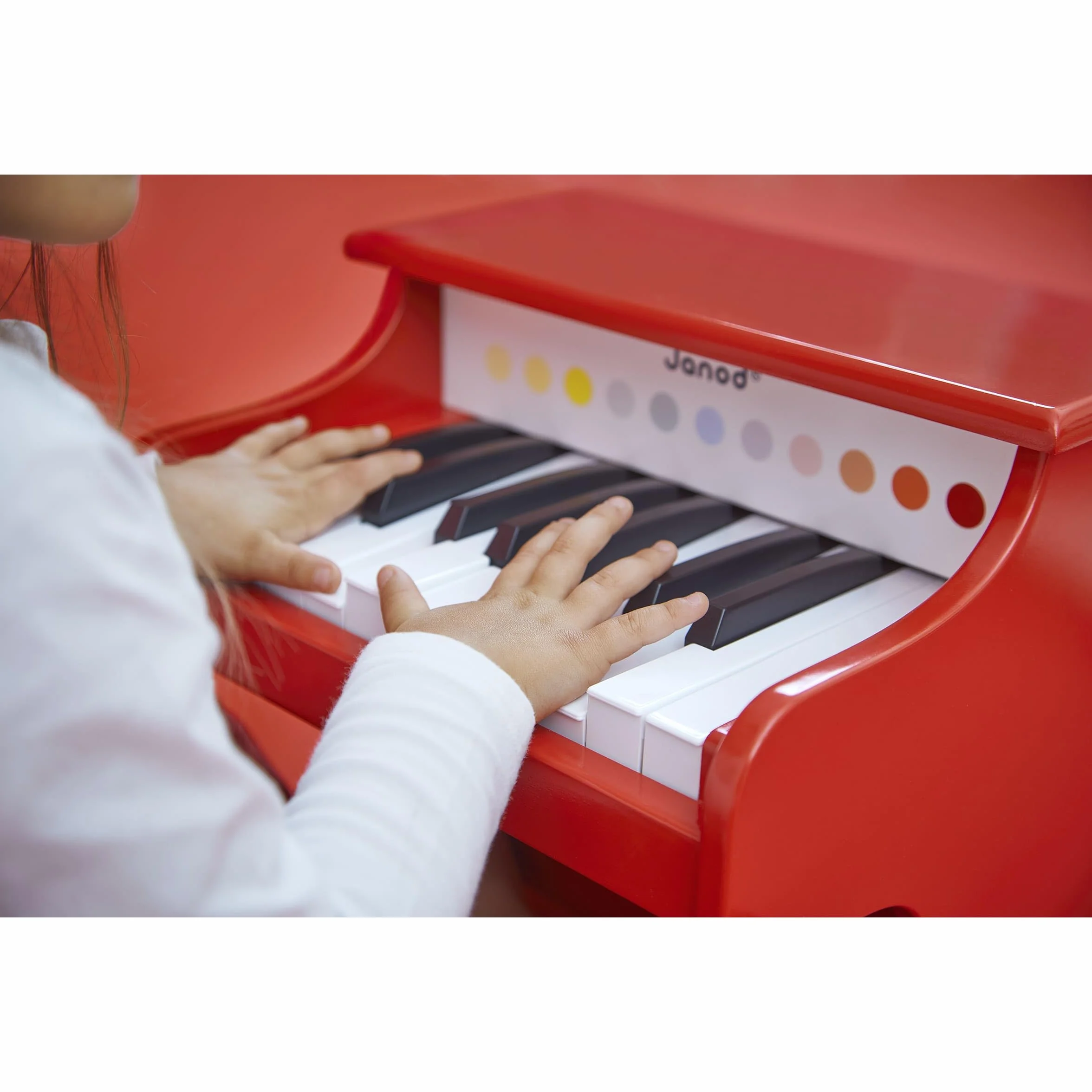 Janod - My First Confetti Wooden Electronic Piano - Pretend Play and Musical Awakening Toy - from 3 Years Old, J07618