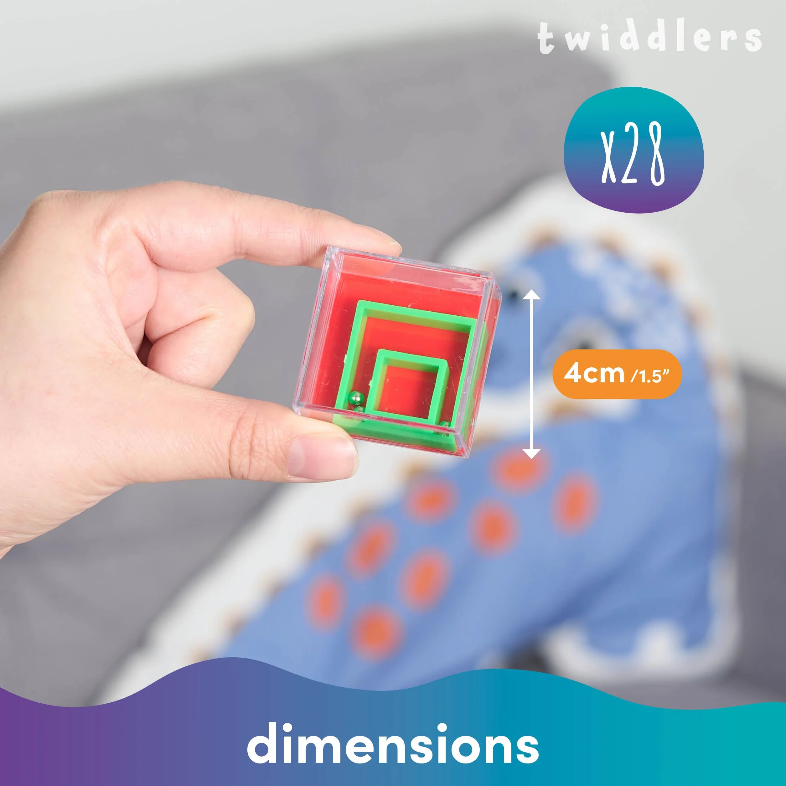 THE TWIDDLERS 28 Mini zestaw puzzli dla dziewczynek i chłopców - Kermesse, urodziny, wesela, kieszenie niespodzianki, prezenty dla gości, małe prezenty, zabawki Pinata, mini gry