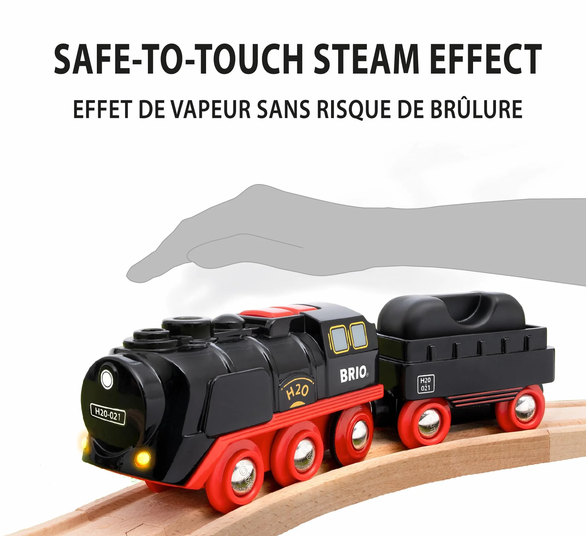 BRIO World - Batterie-Dampflok Weihnachts-Set