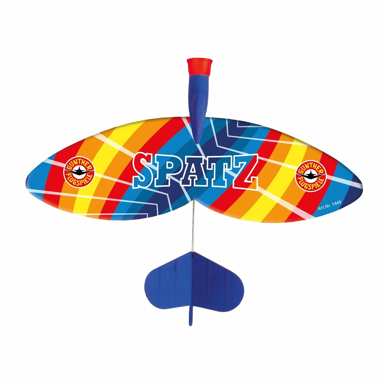 Paul Günther 1449 Spin glider Spatz samolot 24 x 20 cm