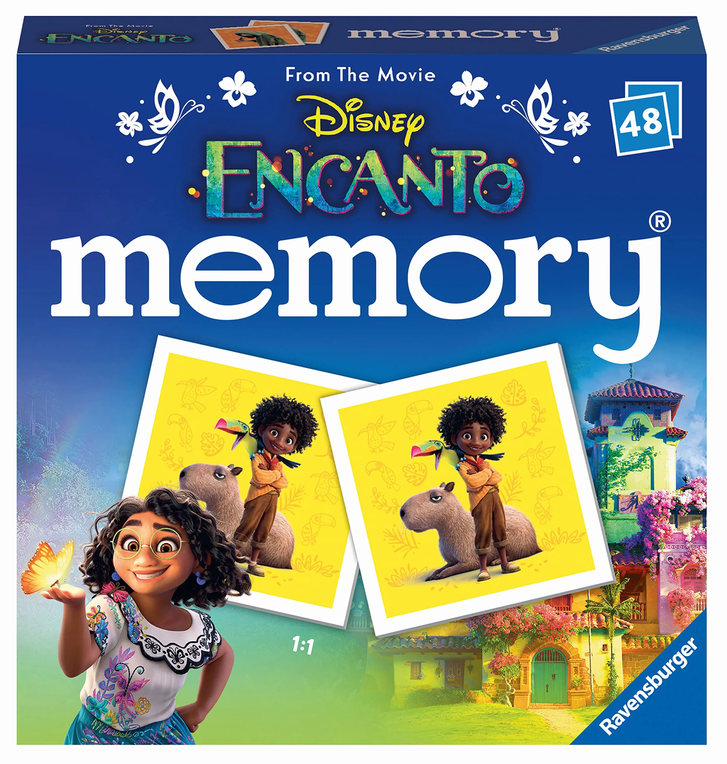 Ravensburger - Mini Memory Encanto, rodzinna gra pamięci, 48 kart, zalecany wiek 3+