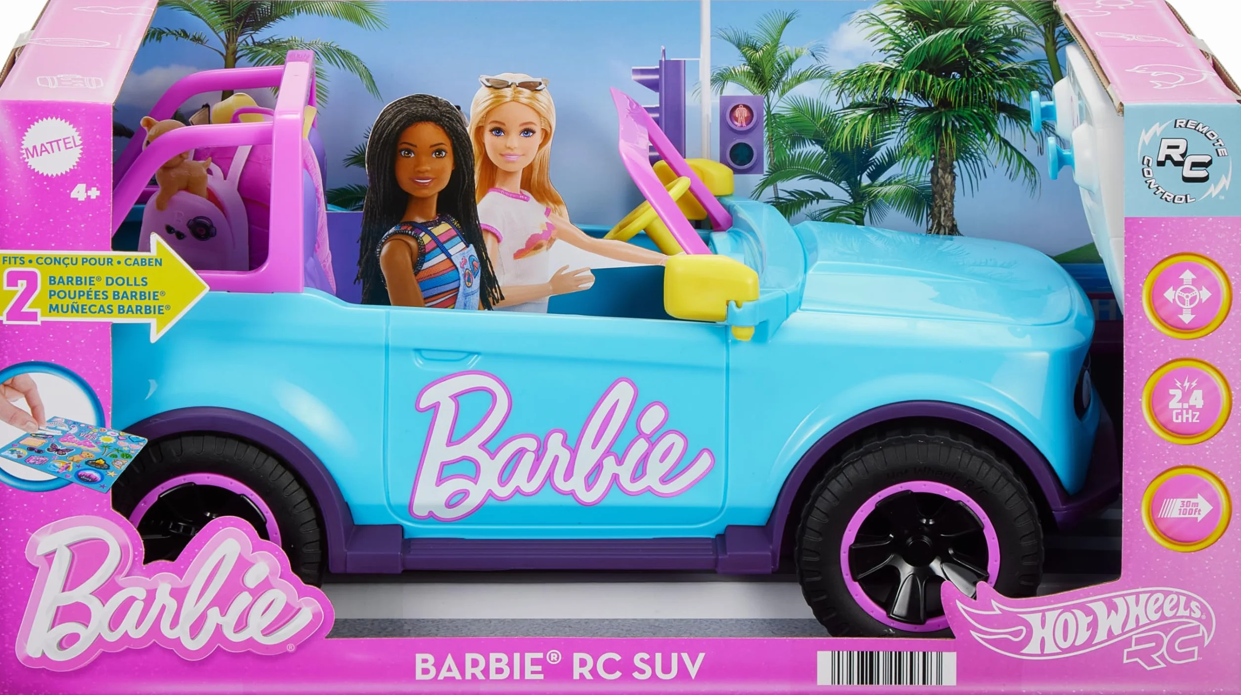 Hot Wheels RC Barbie SUV Pojazd zdalnie sterowany 1:12 HTP53