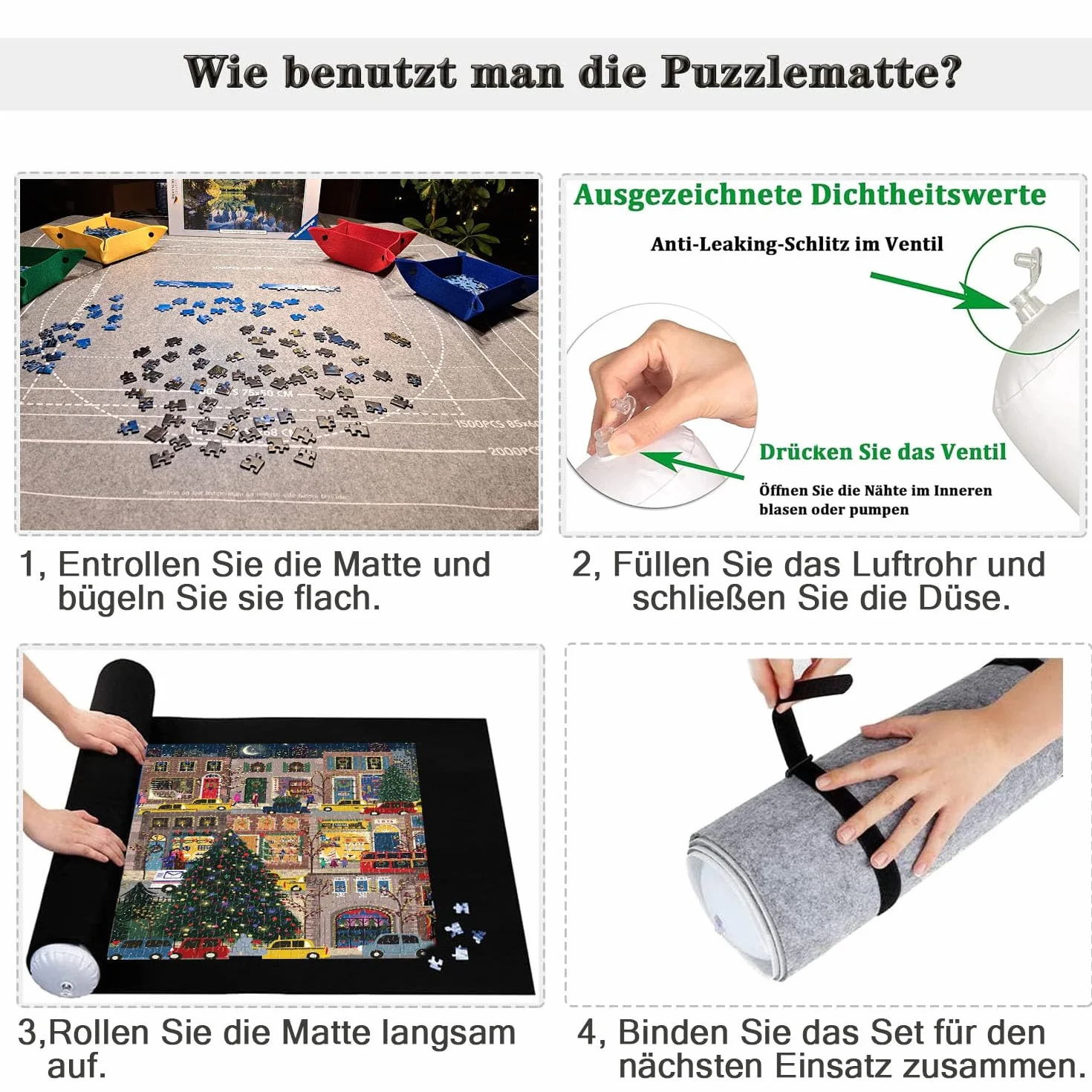 Mata do puzzli Jigsaw Rolls 1500-3000 elementów podkładka rolowana