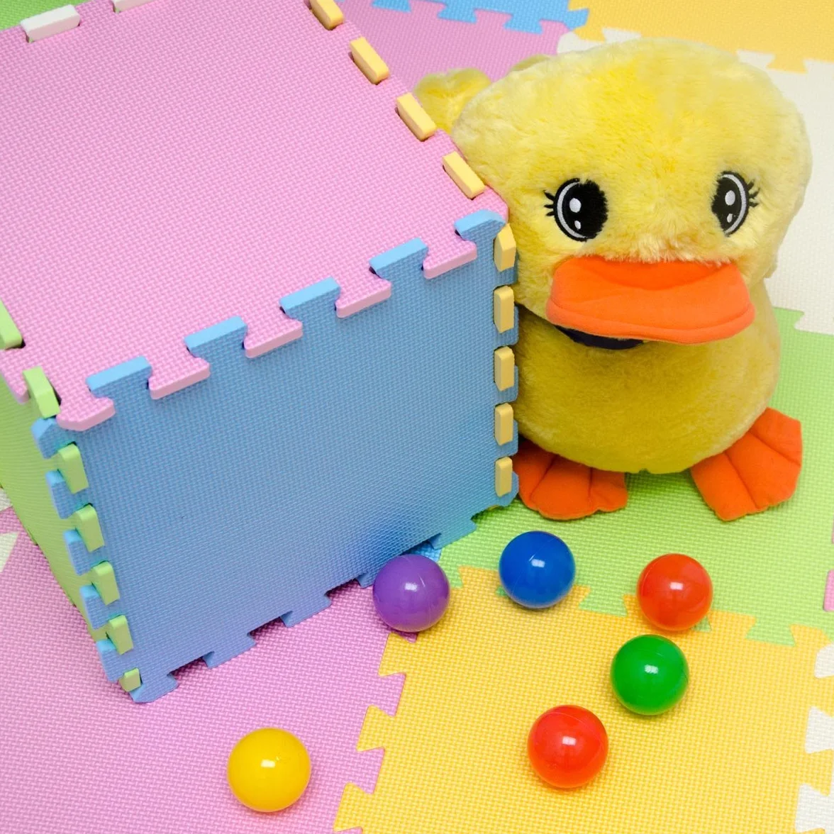 LittleTom Mata do zabawy dla niemowląt 30x30 cm 9 sztuk Miękkie maty do puzzli Piankowe