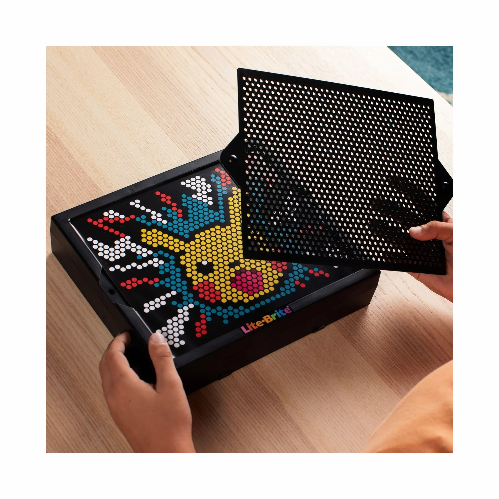 Basic Fun Lite-Brite Pokémon podświetlana tablica kreślarska LED z kolorami, świecąca zabawka dla dzieci