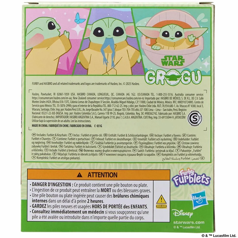 Furby Furblets STAR WARS™ Grogu pluszowa elektroniczna zabawka kolekcjonerska na licencji
