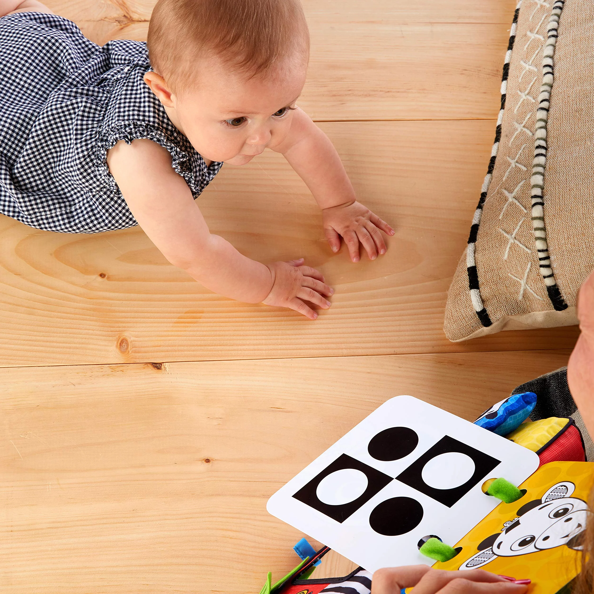 Baby Einstein, Flip For Art, lustra i karty o silnym kontraście, idealne do zabawy na brzuchu lub w podróży