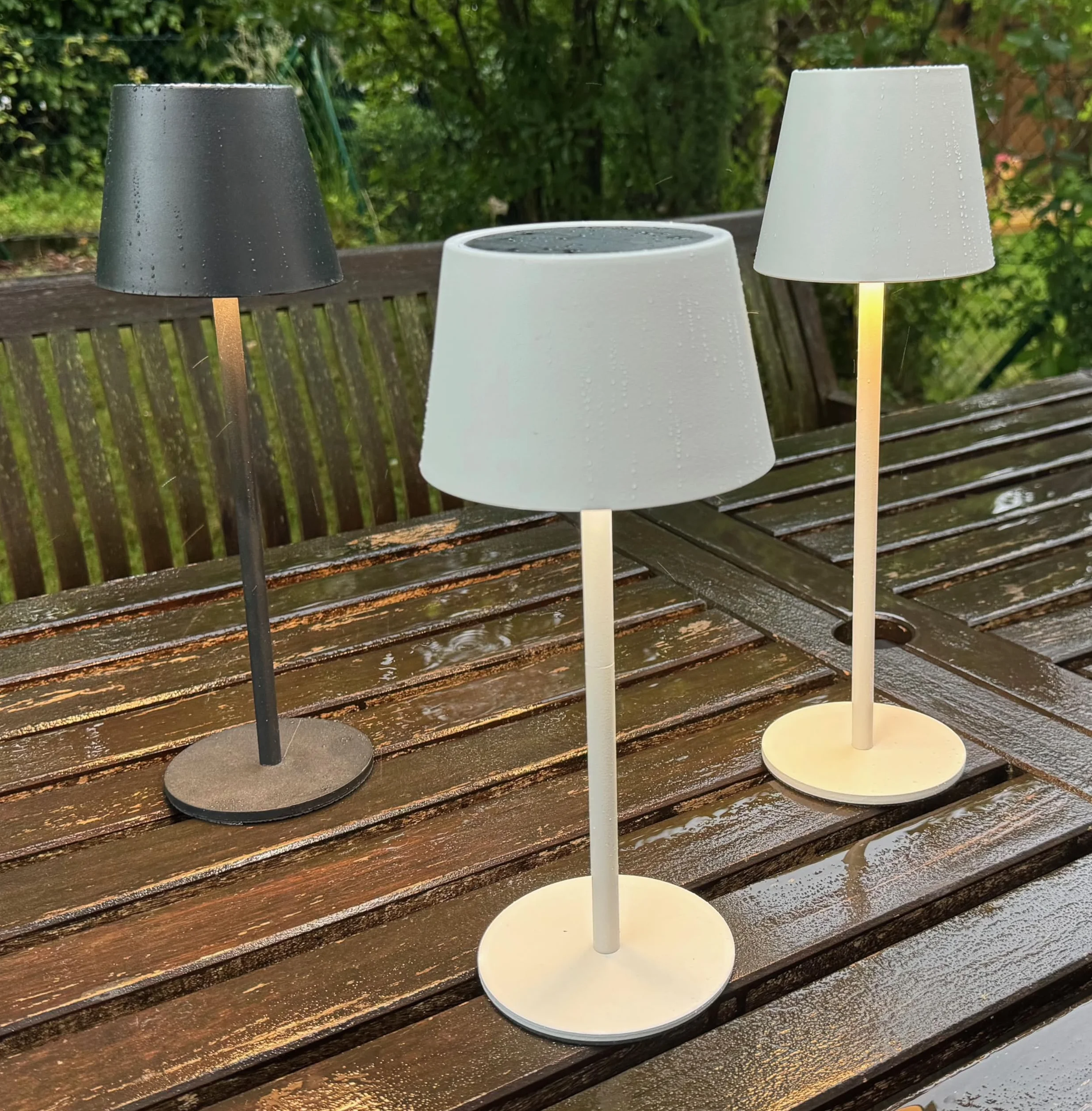 greenandco Akumulatorowa lampa stołowa, bezprzewodowa, do ponownego ładowania, ściemniana, z funkcją Touch Control, 3000-5000 K, CRI 90, 3600 mAh, nadaje się do użytku na zewnątrz, kolor: biały
