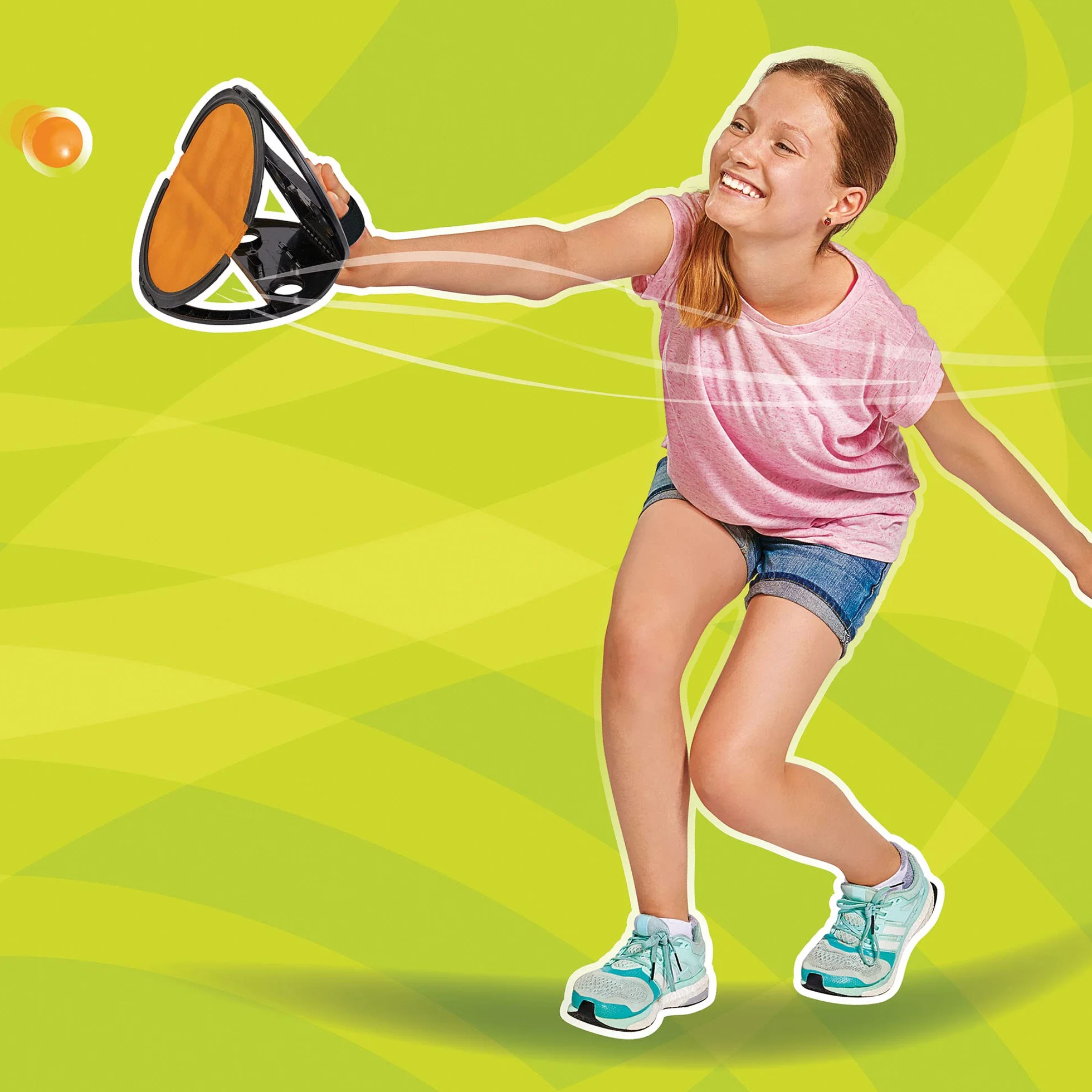 Simba 107202420 Squap Gra zręcznościowa; zestaw do wyrzucania i łapania piłek; zabawka sportowa dla dzieci; młodzieży; dorosłych; unisex dla dziewczynek; dla chłopców; przeznaczona dla dzieci od 6 lat