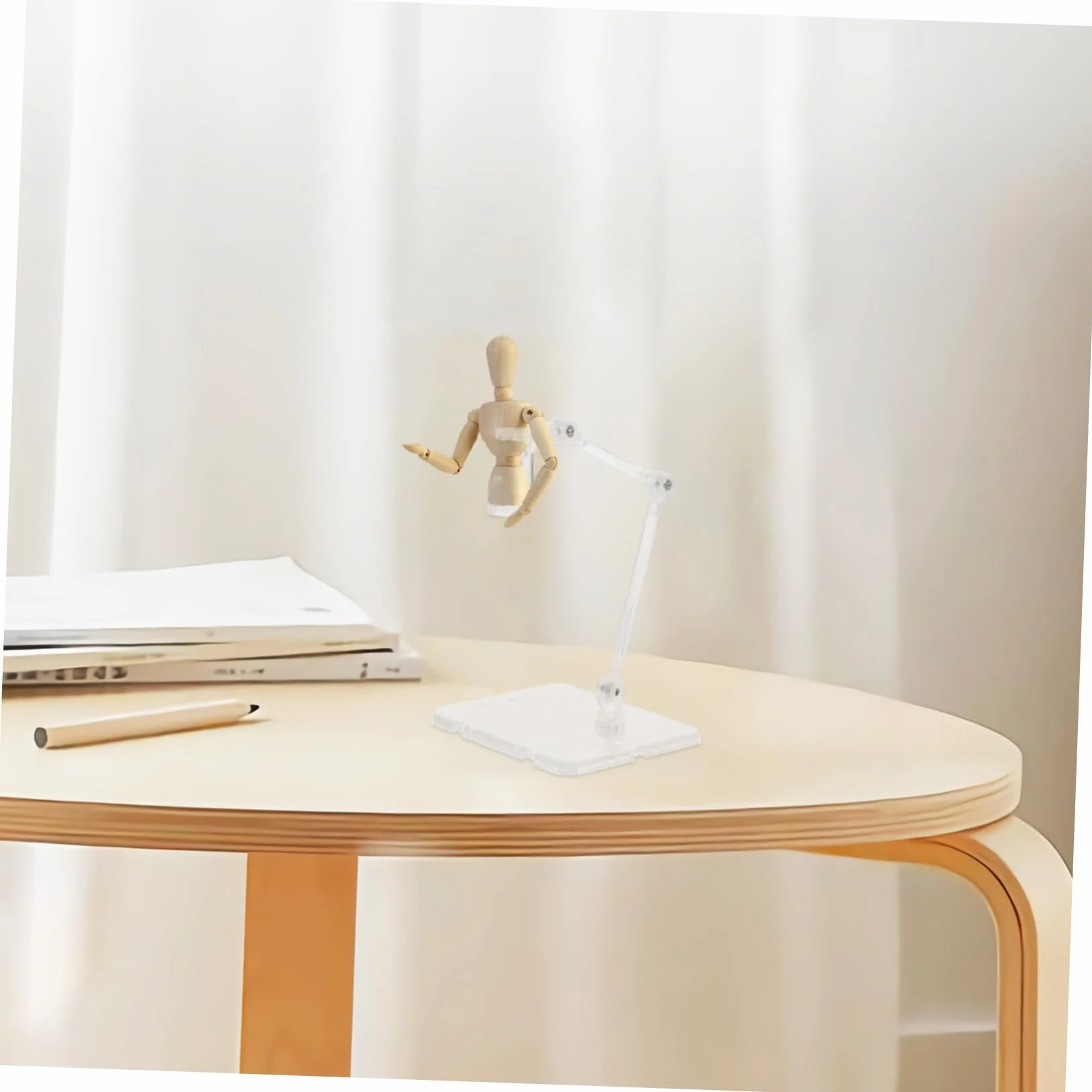 Podstawka do figurek akcji, stojak na figurki z tworzywa sztucznego, stojak na biurko, akcesoria dla lalek, model robota, plastik, biurko, trzy generacje
