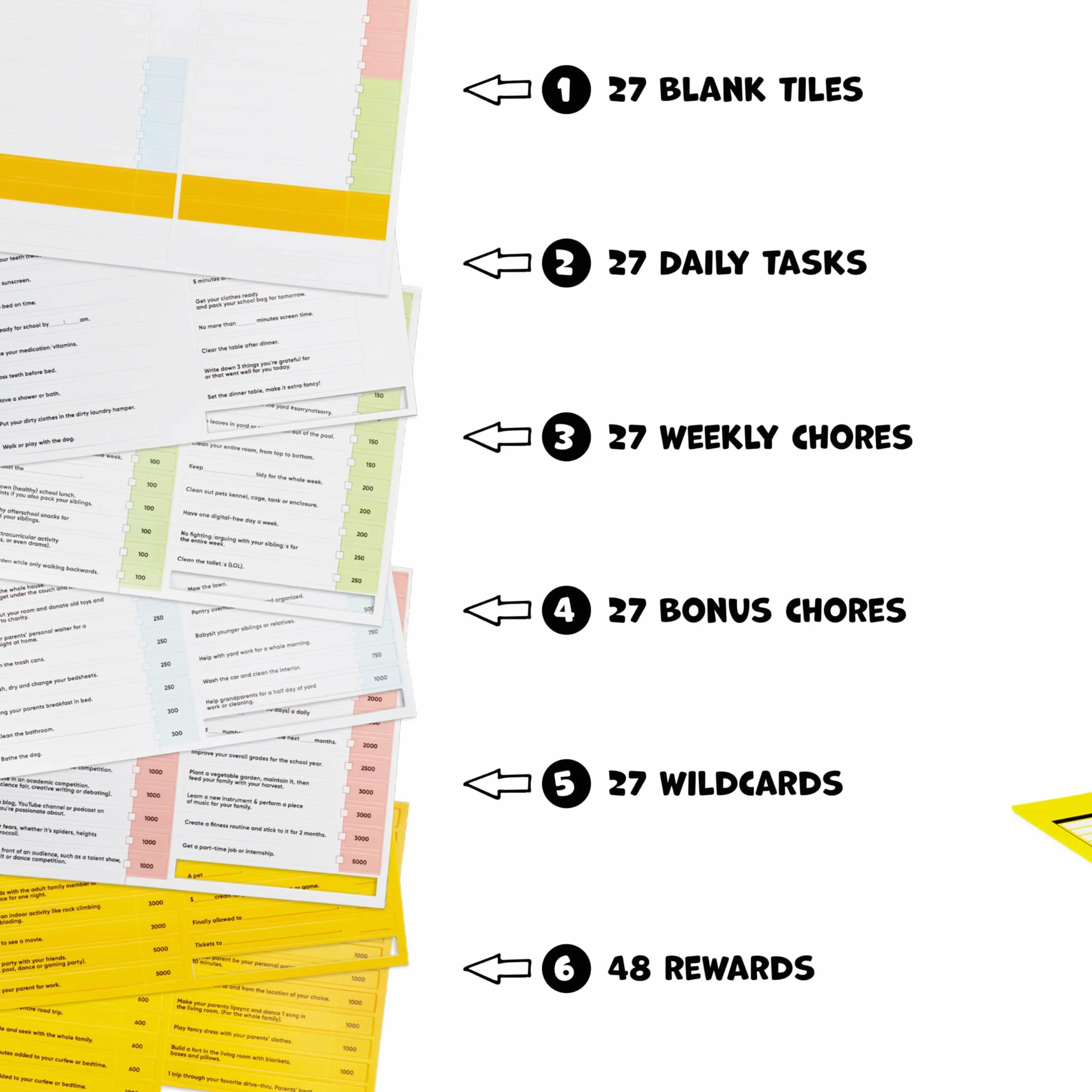 SERVD Chore Chart - Chores, Gamified. Magnetyczny, regulowany wykres zadań dla 1 gracza, wiek 6-12 lat
