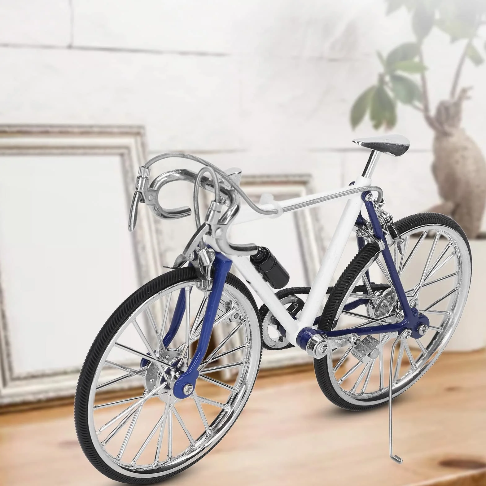 Ozdoba Modelu Mini Roweru, 1:10 Kolekcje Rowerów o Wysokiej Symulowanej Stopie Retro Miniaturowa Figurka Kreatywna Figurka Rowerowa Decor