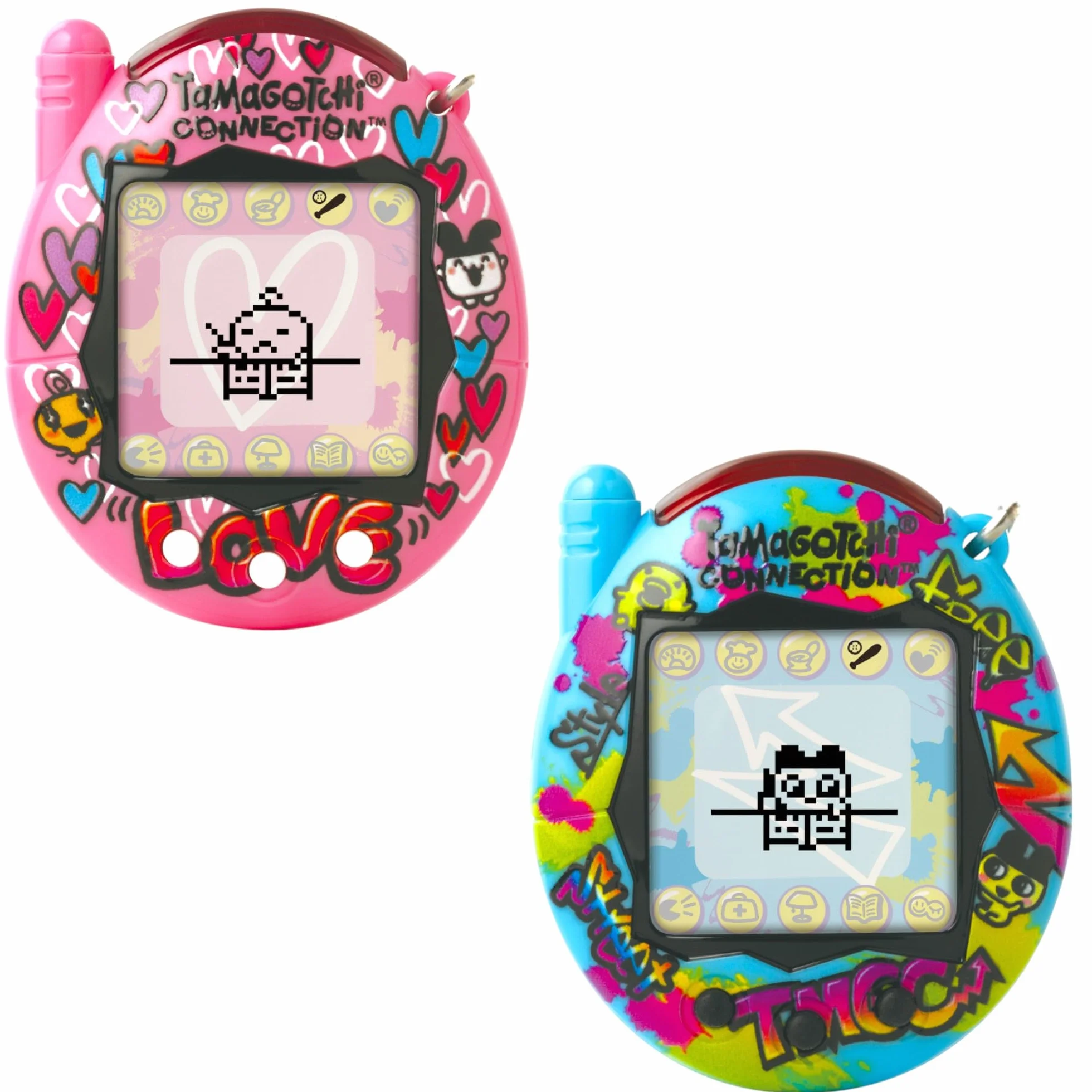TAMAGOTCHI CONNECTION TRUE FRIENDS - BLUE GRAFFITTI & PINK GRAFFITTI
