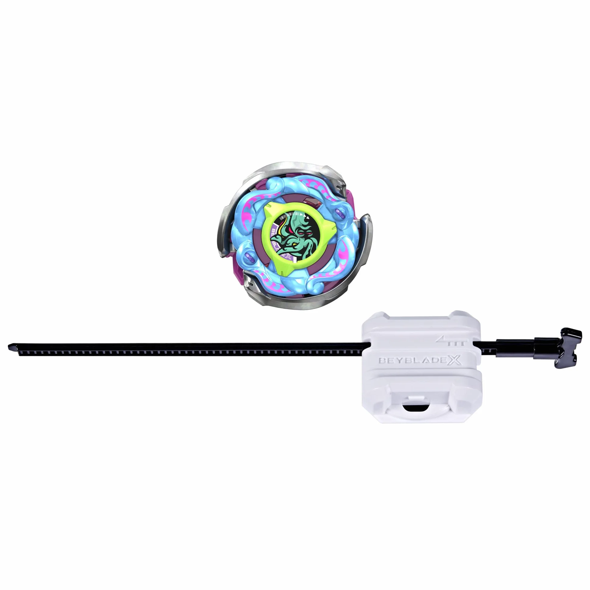 Pakiet startowy Beyblade X Wriggle Kraken S 3-85O CX, bączek i wyrzutnia