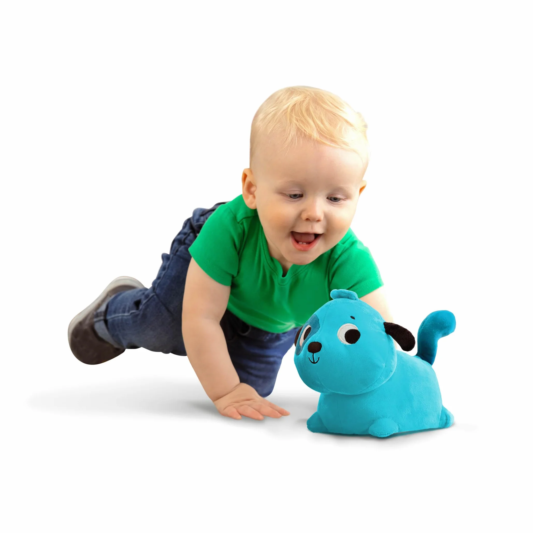 B. Toys Przytulanka Dźwiękowa Piesek, Niebieski, Od 12 Miesięcy
