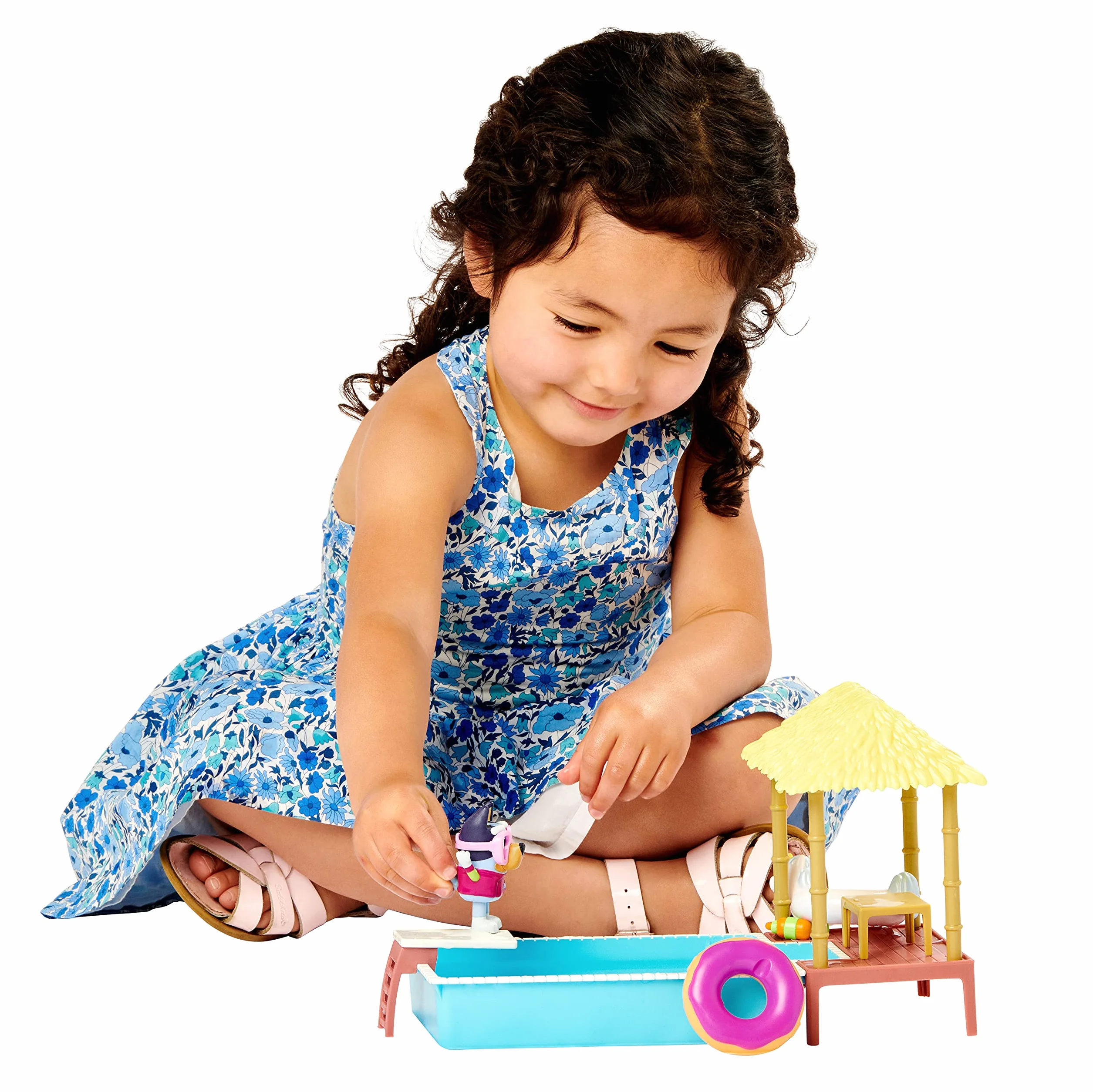 Bluey Pool Time Fun Playset with Diving Board and Deck