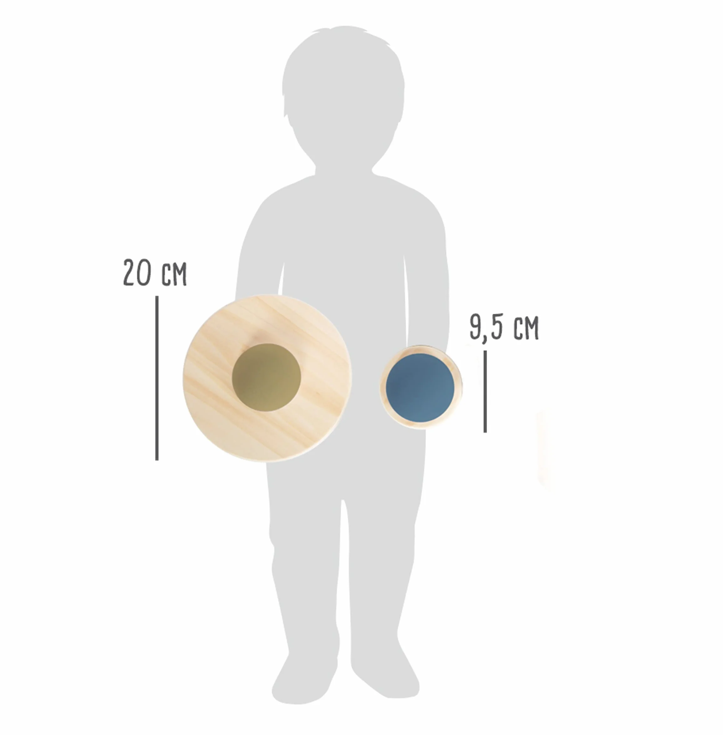 small foot Drewniane kamienie balansowe antypoślizgowe zabawki od 3 lat wielokolorowe