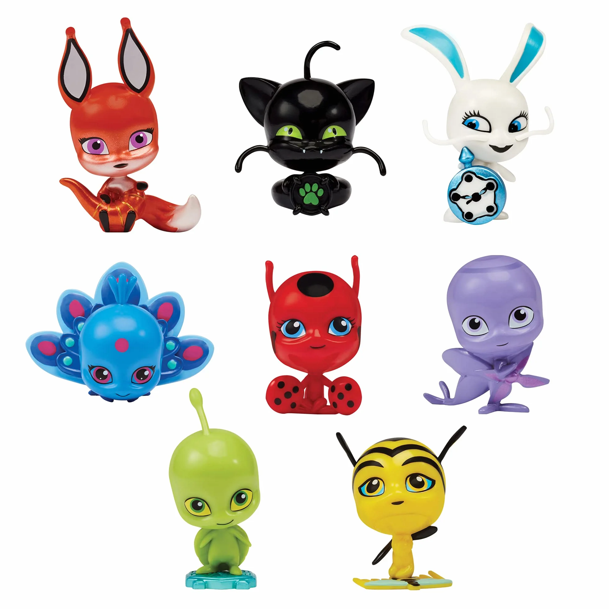 Miraculous Bandai Kwami pudełko niespodzianka – Kwami minifigurka do kolekcjonowania w pudełku Miracle Box – losowo wybrany model – P50500