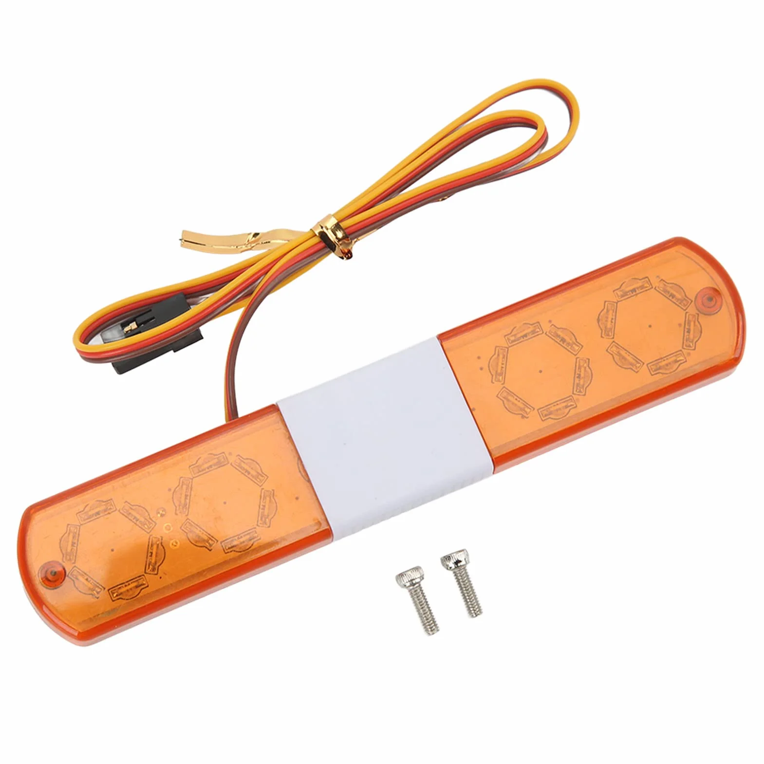 VGEBY RC LED Police Light 4 tryby Światło alarmowe dla samochodów RC 1/8 1/10 Niebieski Czerwony Żółty
