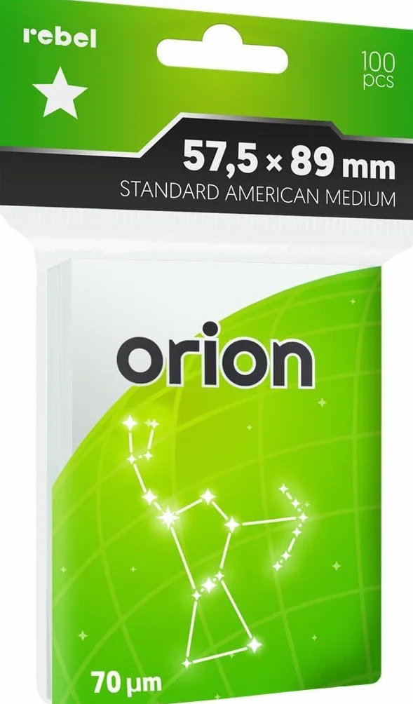 Asmodee, Koszulki na karty (57,5x89 mm) "Standard American Medium" Orion, 100 sztuk