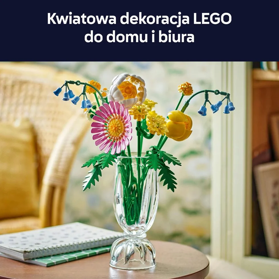 LEGO Mały słoneczny bukiet 10347 zestaw konstrukcyjny dla 9-latka sztuczne kwiaty dekoracja
