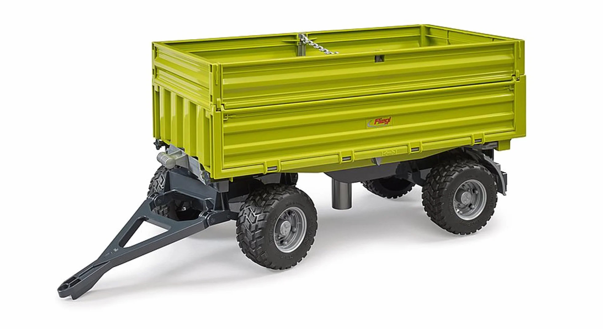 Siva Toys B102203 Fliegl 3-Seitenkipper mit Aufsteckbordwand Bruder Siva '' przyczepa boczna, różne kolory