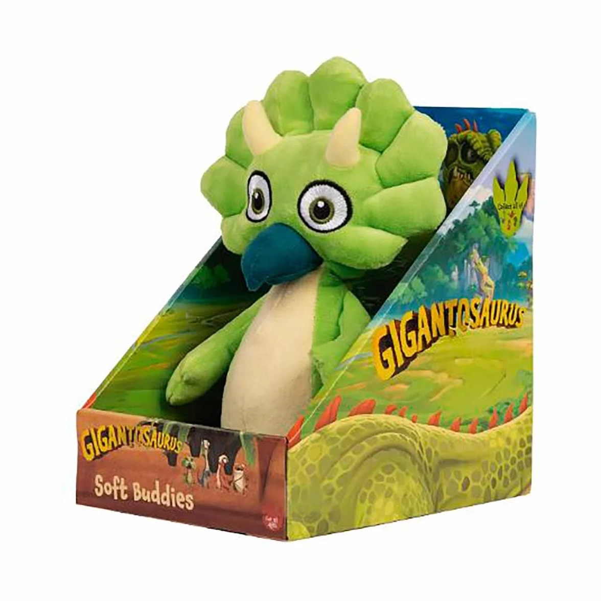 Gigantosaurus, Dinozaur, 25 cm pluszak, losowy model, zabawka dla dzieci od urodzenia, GIOCHI PREZIOSI, GGN04