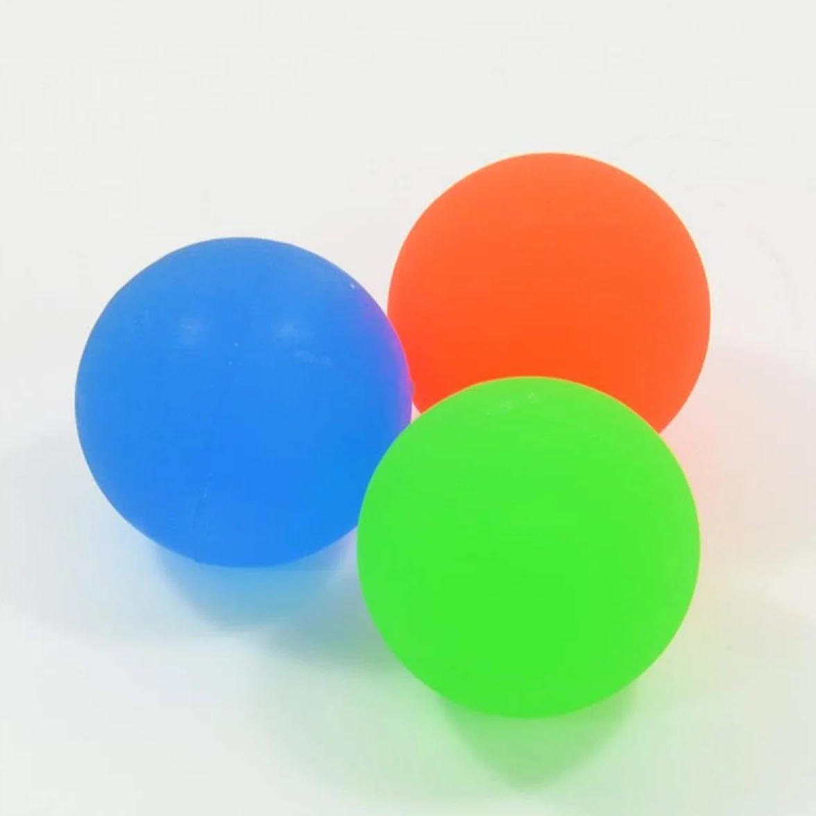 3 x Flummi duża gumowa piłka neonowa XL ok. 60 mm kolorowa piłka do zabawy dla dzieci