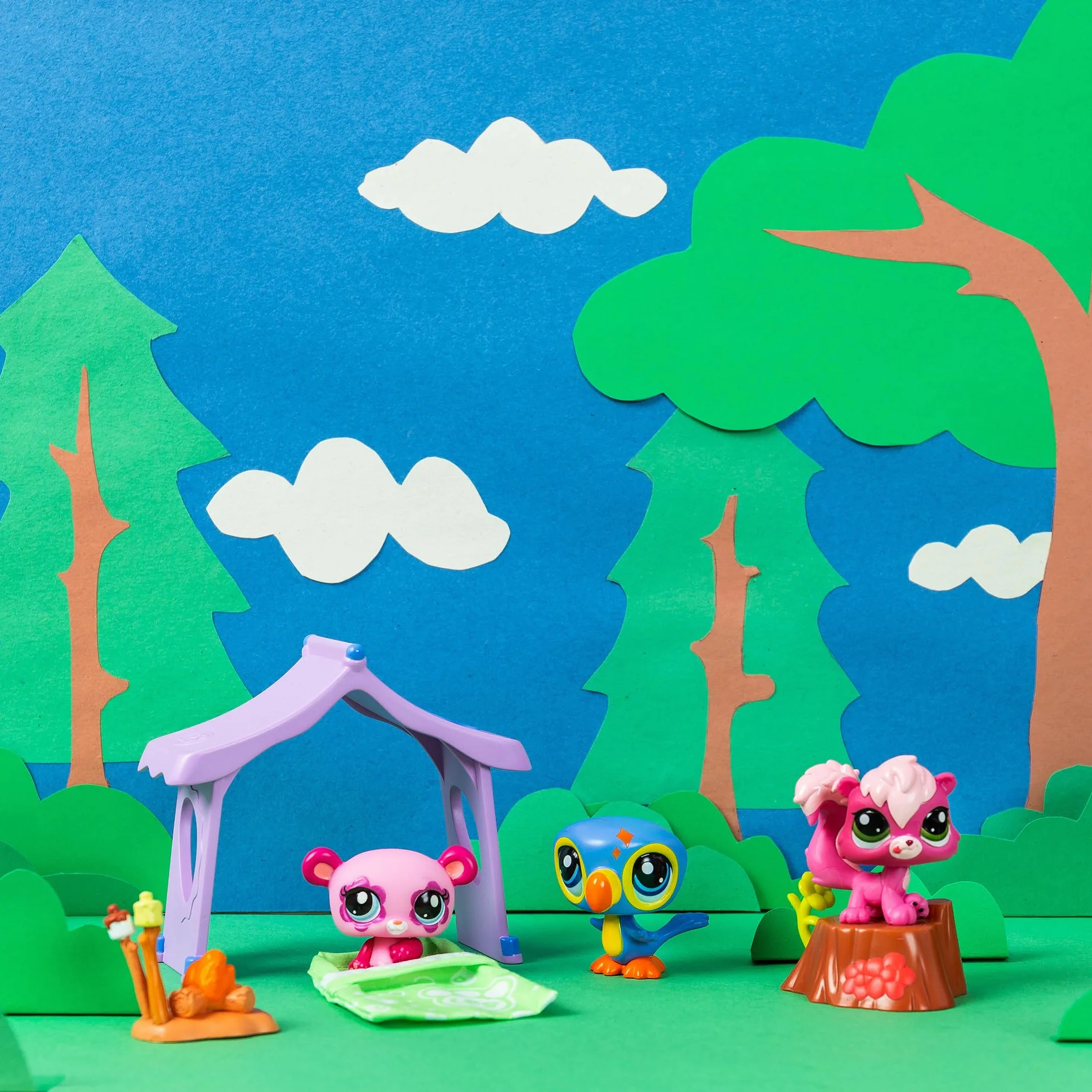 Bandai - Littlest Pet Shop - Zestaw 3 czapek - Camping