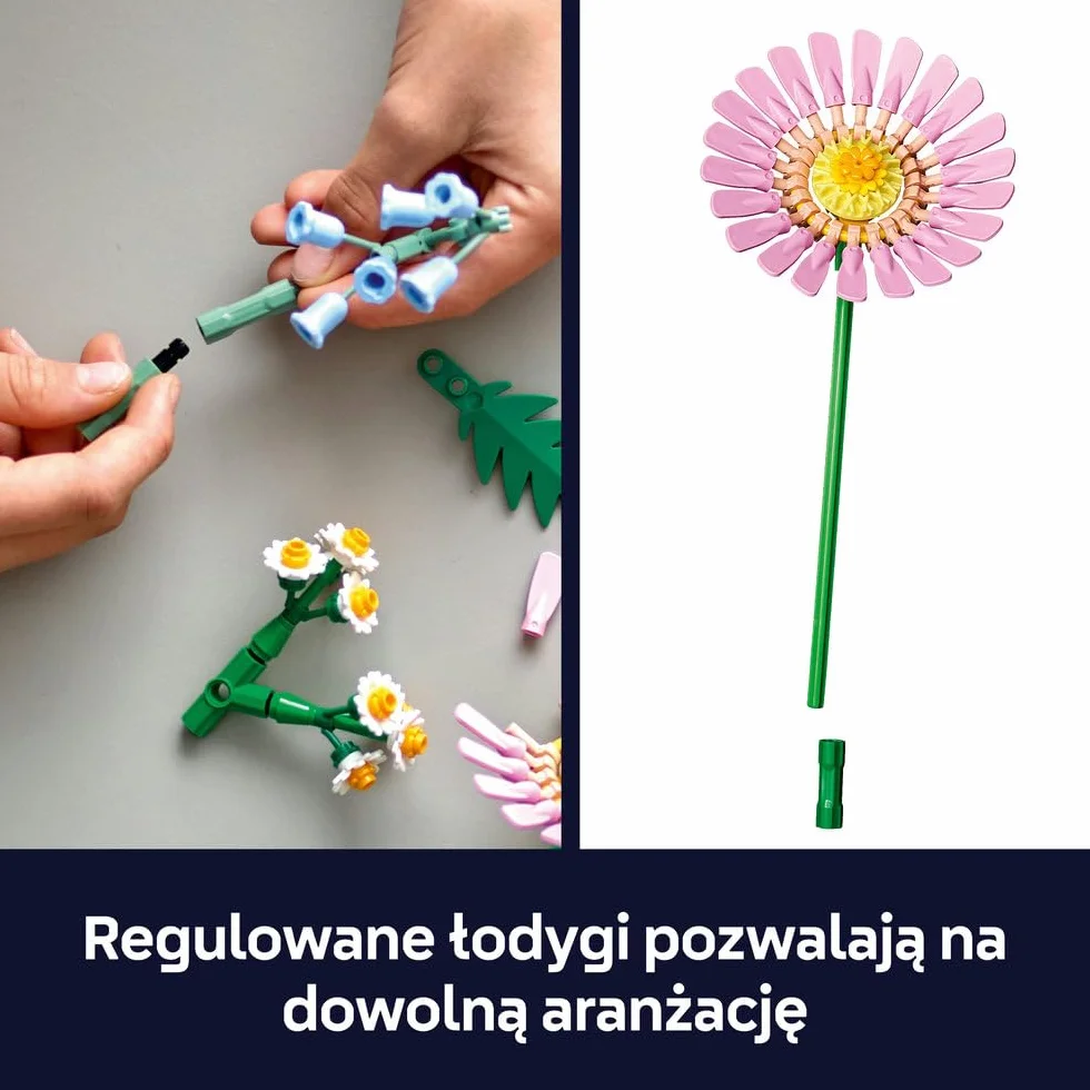 LEGO Mały słoneczny bukiet 10347 zestaw konstrukcyjny dla 9-latka sztuczne kwiaty dekoracja