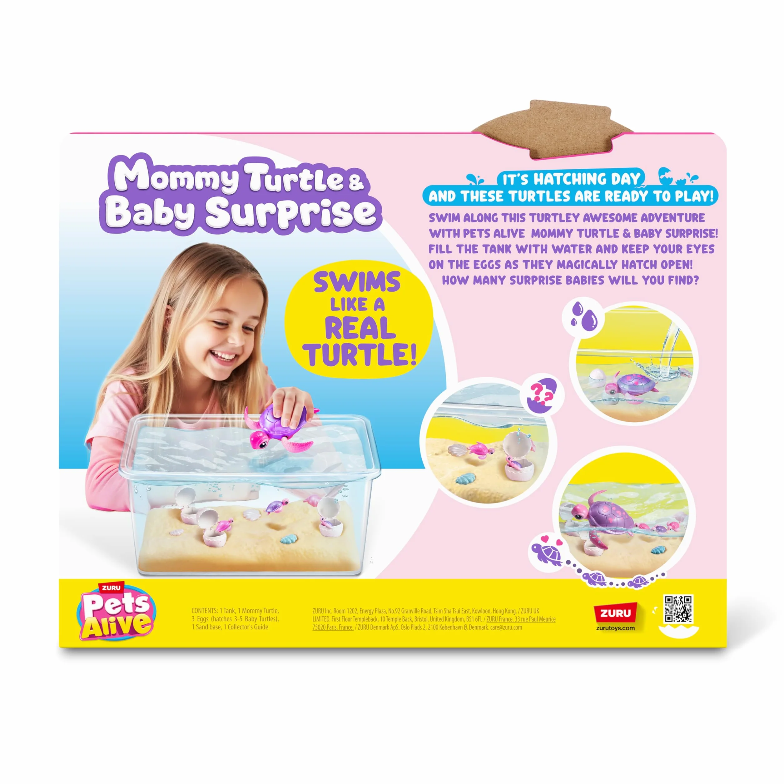 ZURU Pets Alive Mama Turtle Surprise robot zabawka żółw