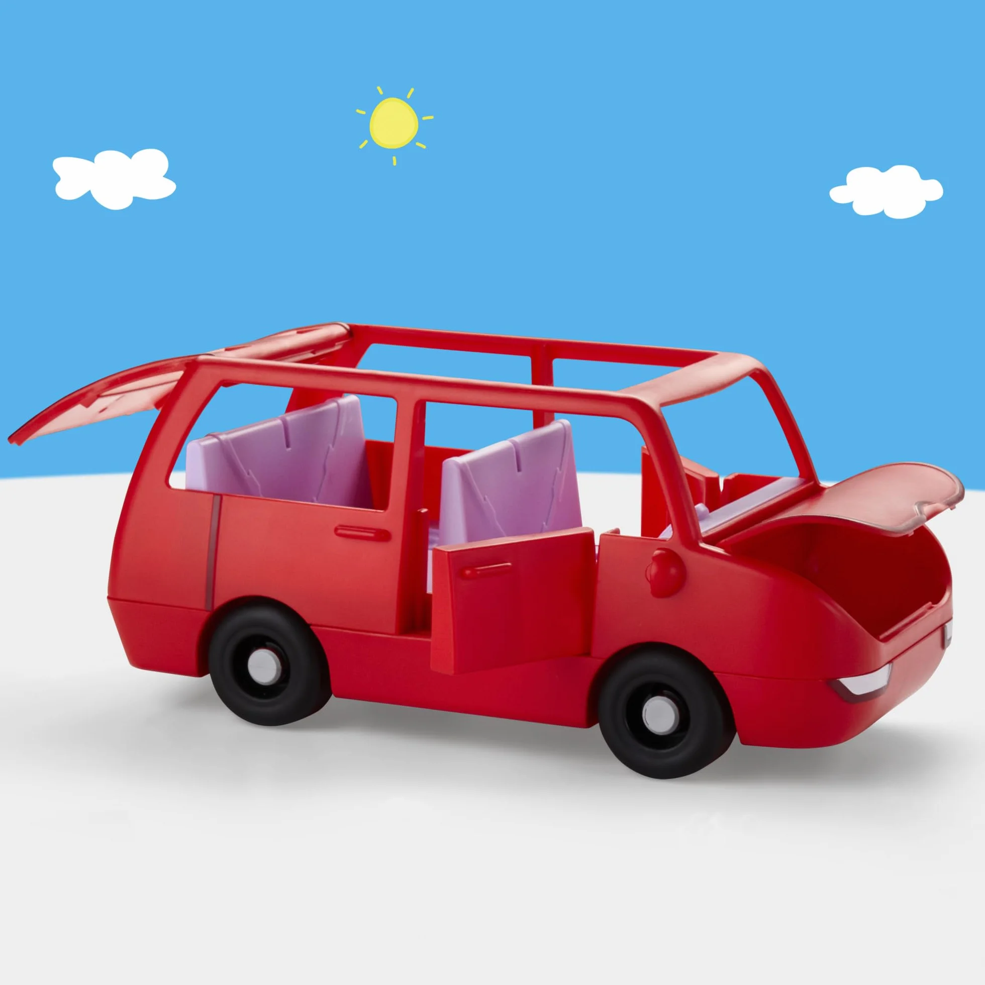 Peppa Pig Zestaw do Zabawy Świnka Peppa Duże Auto Rodziny Peppy