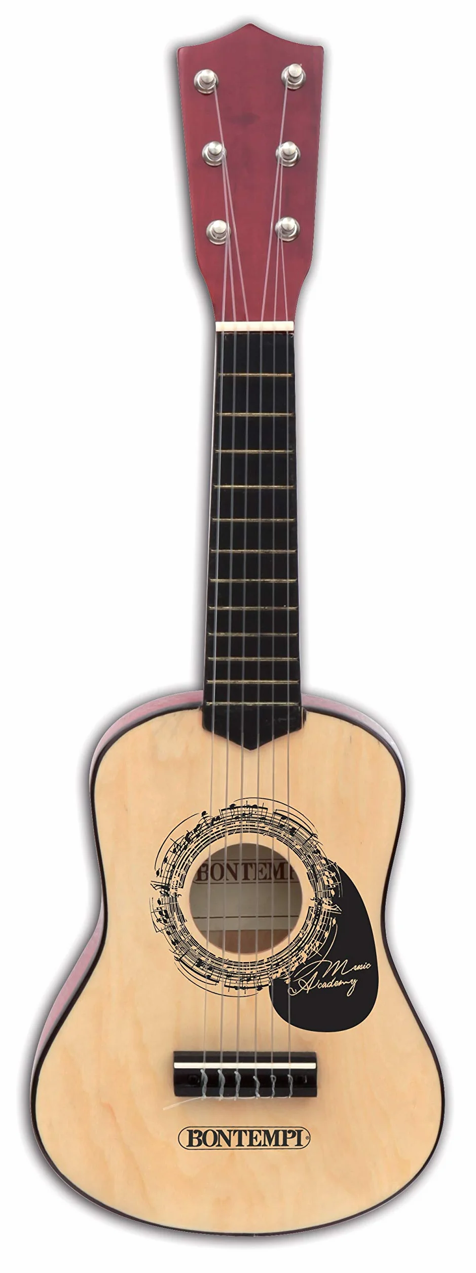 Bontempi | WoodHarmony - Klasyczna gitara drewniana 55 cm do autentycznych muzycznych przygód, brązowa