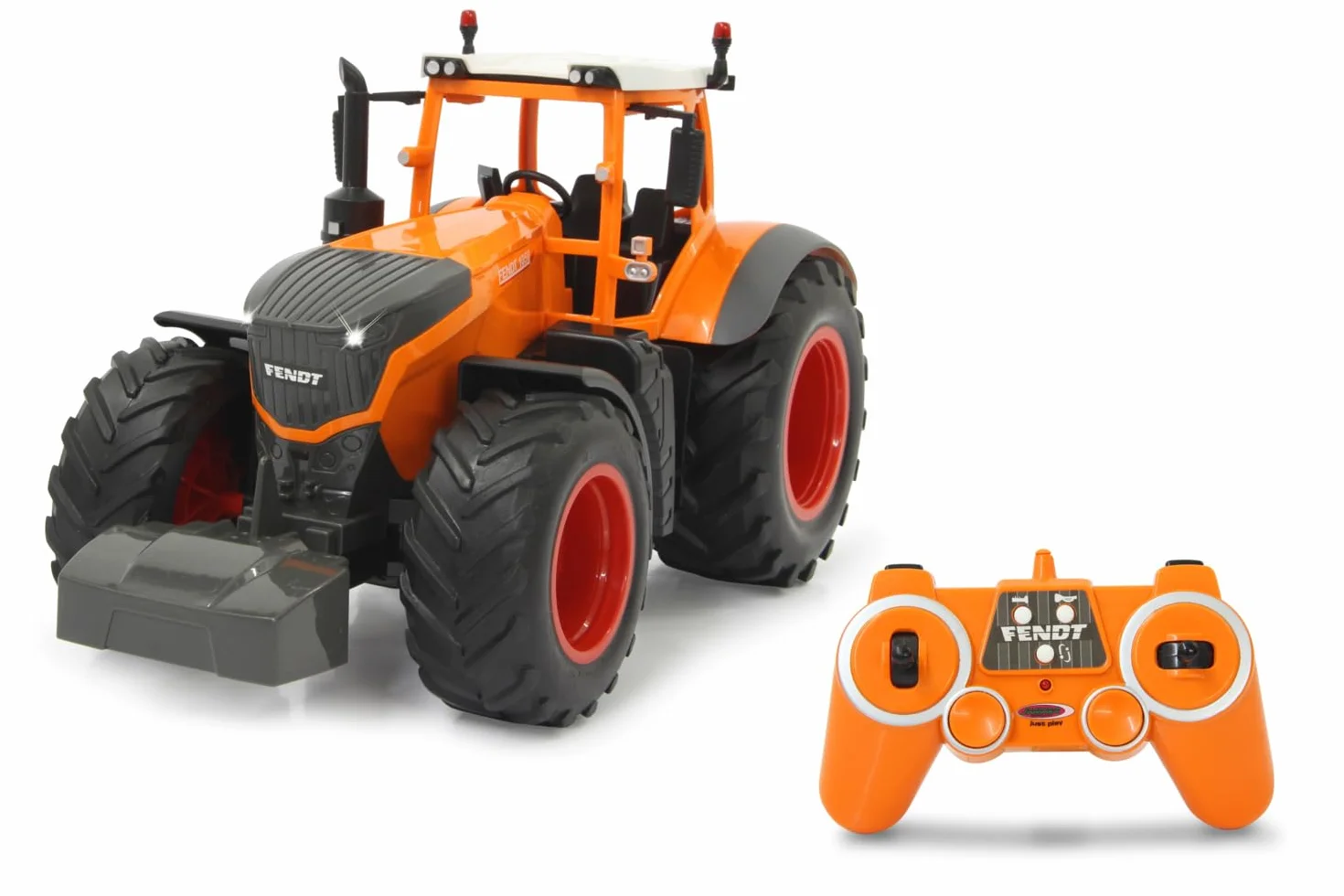 JAMARA 405045 - Fendt 1050 Vario Kommunal 1:16 2,4 GHz - traktor RC, dźwięk silnika (wyłączony), dźwięk ostrzegawczy cofania, klakson, funkcja wyłączania, 2 koła napędowe, światło z przodu,