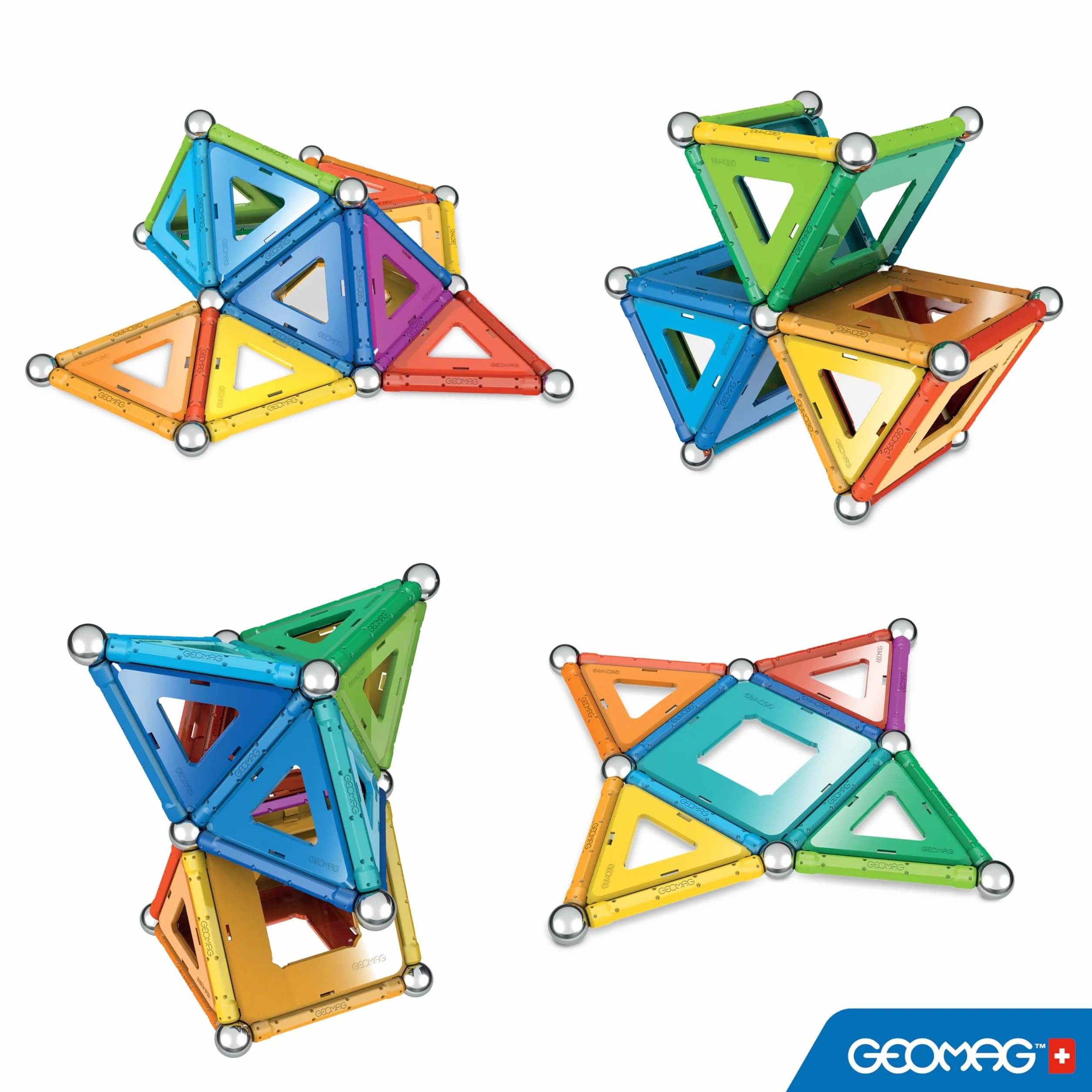 Geomag 371 Klasyczny Zestaw Budynków, Wielokolorowy