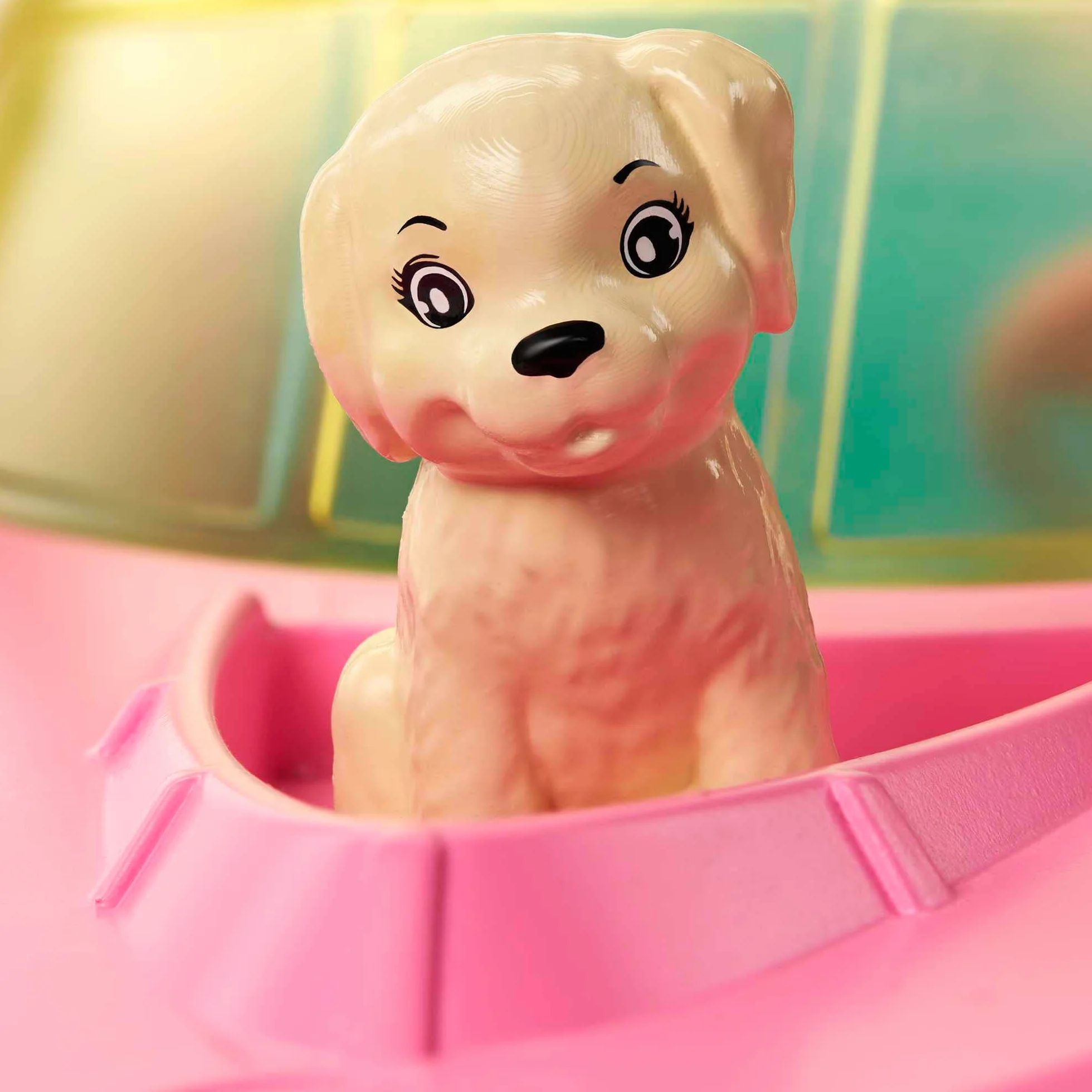 Barbie Zestaw Łodzi Motorowej, Lalka z Blond Włosami, Różowa Kamizelka Ratunkowa, Szczeniak, Akcesoria - Prezenty dla Dzieci od 3 Lat