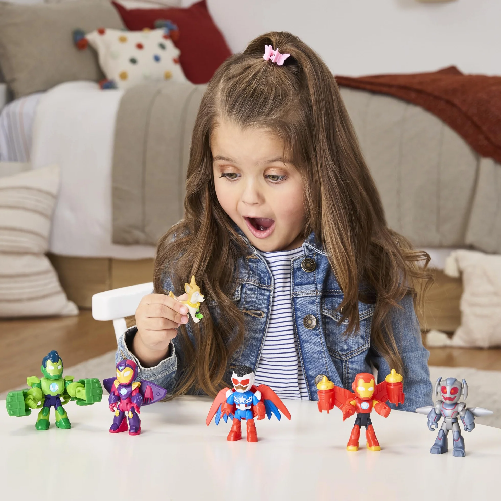 Zestaw figurek Avengers w pełnej zbroi z serialu "Iron Man and his Awesome Friends" Marvela