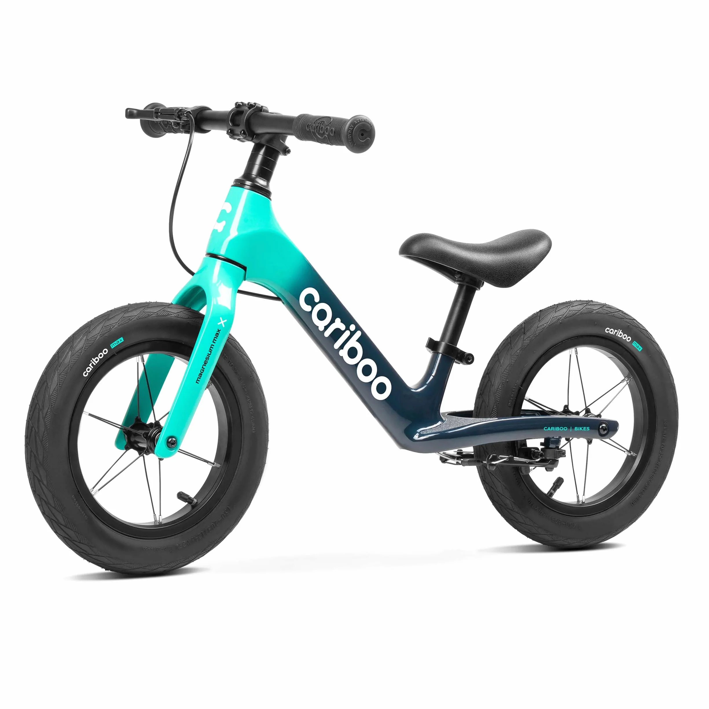 Cariboo Rowerek Biegowy dla Dzieci od 2 lat - Ultralekki 3,6 kg - Regulacja Siodełka i Kierownicy - Magnezowa Rama, Hamulec V-brake - Obciążenie do 30 kg - Magnesium Max