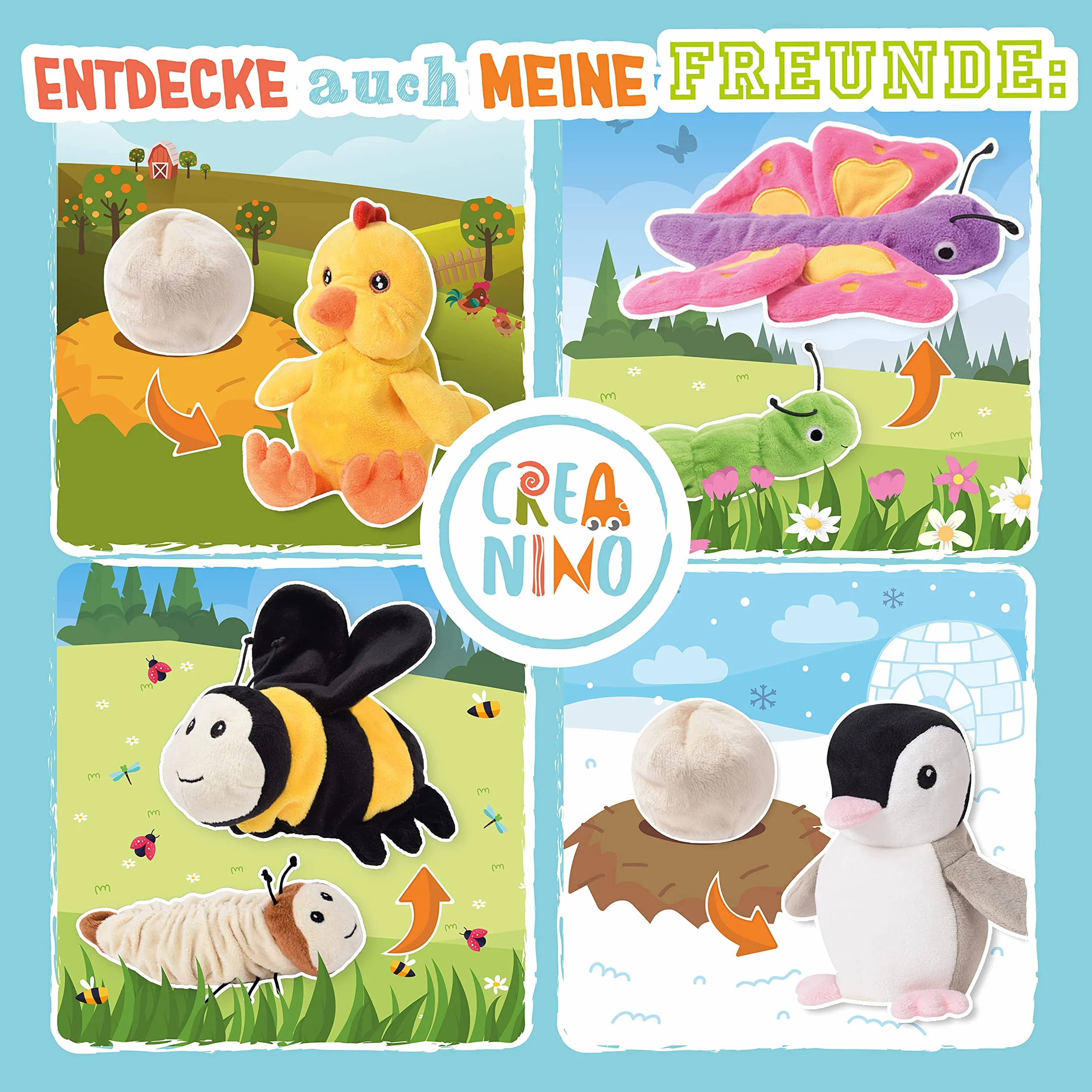 Pluszowa zabawka 2 w 1, odwracalna pluszowa kreatywna zabawka dla lalek, super miękka zabawka edukacyjna dla dzieci, poliester, Klar, 5 x 23 x 26 cm, uniseks