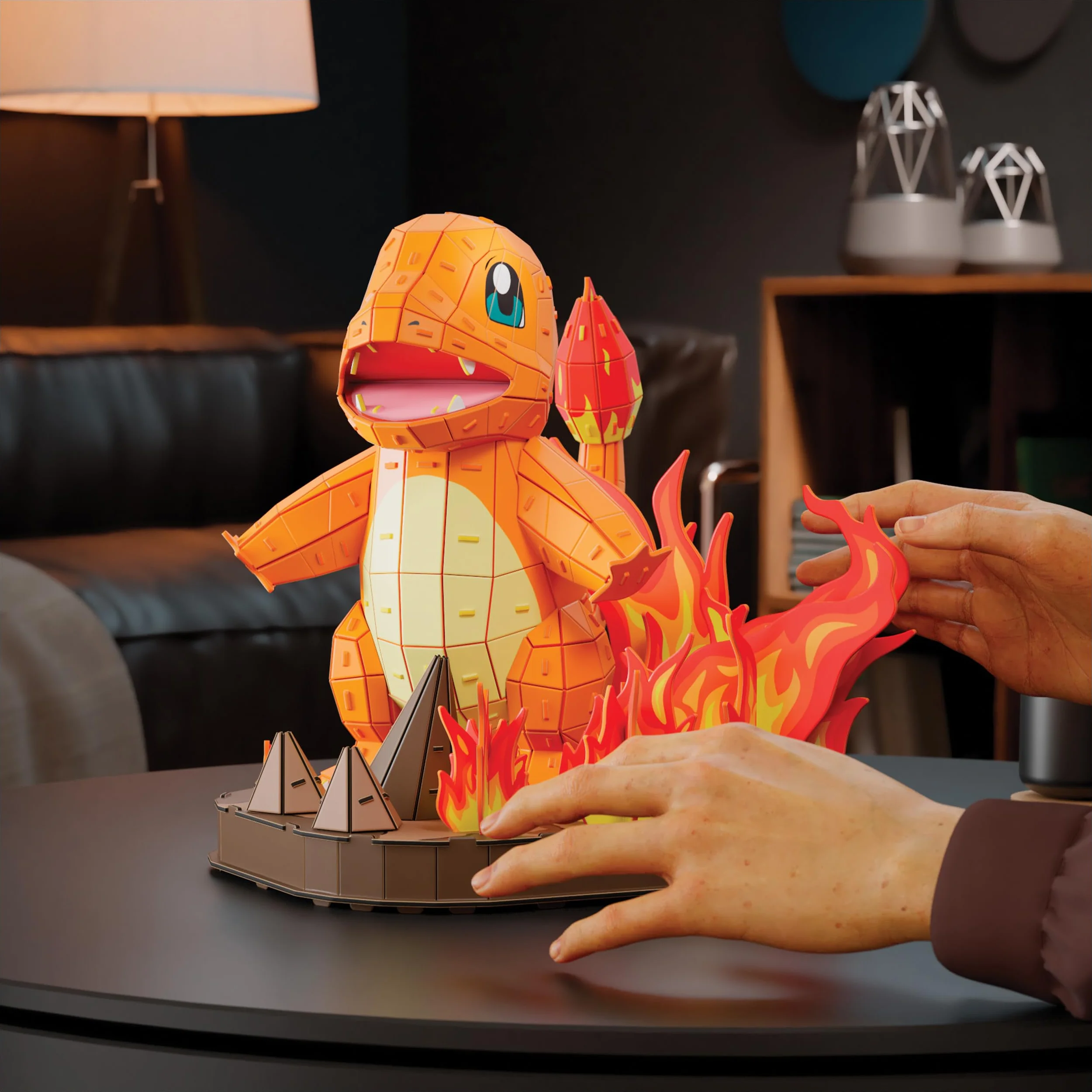 4D Build, Pokémon Charmander 3D figurka do złożenia, Figurki Pokémon do zbierania, Puzzle 3D dla dorosłych i nastolatków, 241 elementów, dla osób w wieku od 12 lat