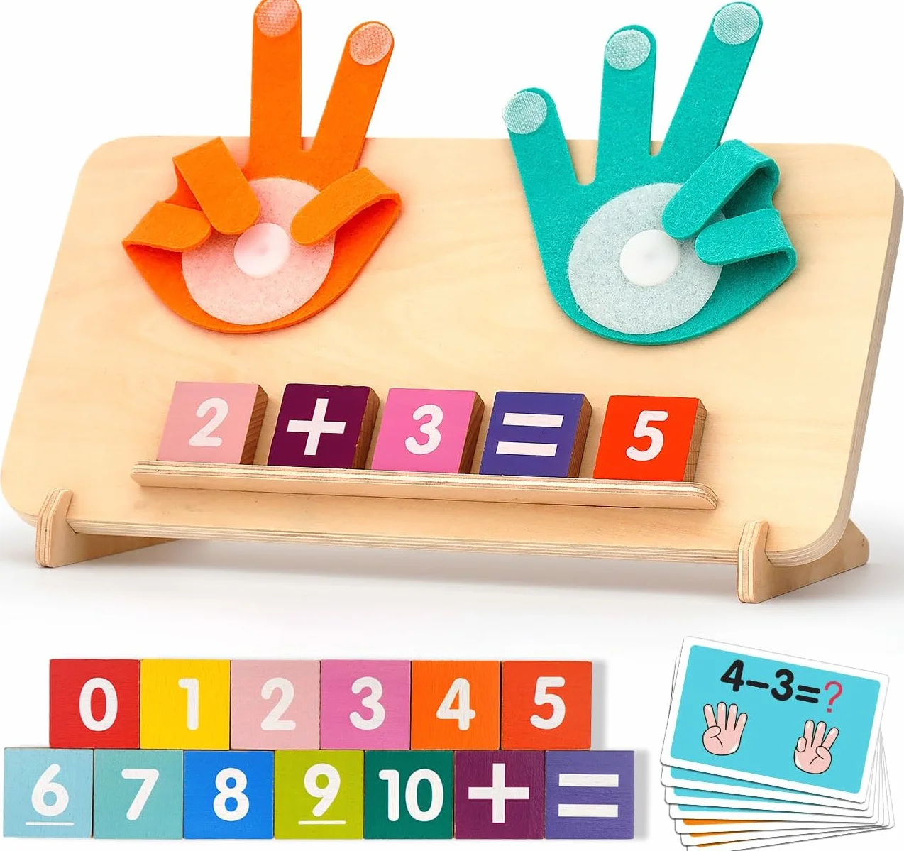 Montessori 3 lata, zabawki matematyczne do nauki liczenia, przedszkole edukacyjne gry edukacyjne prezent na Boże Narodzenie lub urodziny dla 3 4 5 lat dzieci dziewczynka