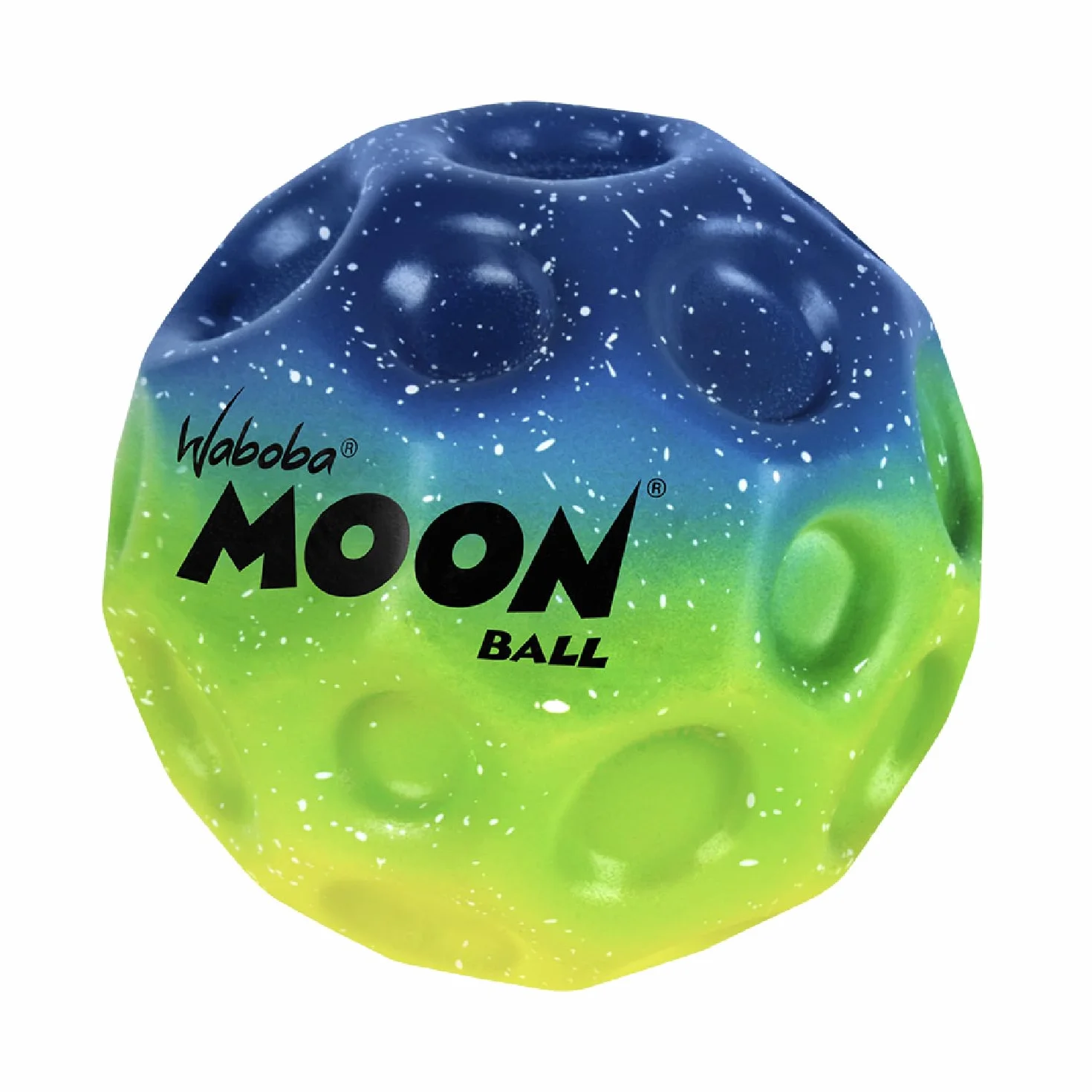 Waboba Gradient Ball - Piłka Super Bounce - Neonowa piłka do użytku wewnątrz i na zewnątrz w każdym wieku - emituje dźwięki odbijające - łatwe do uchwycenia - Undersea