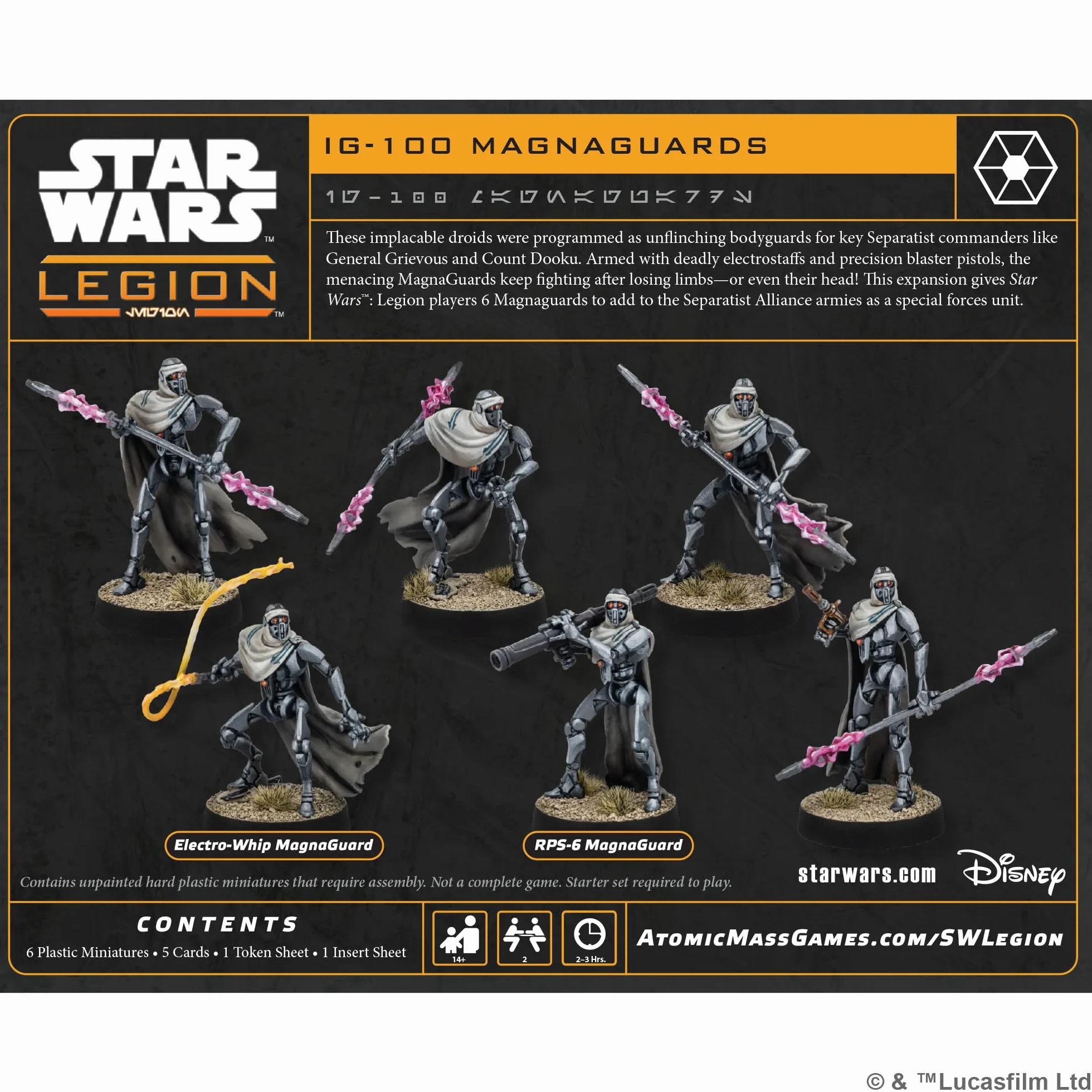Asmodee | Star Wars Legion - IG-1000 Magnaguards | Miniaturowa gra stołowa | Od 14 lat | 2 gracze | 90 minut czasu gry