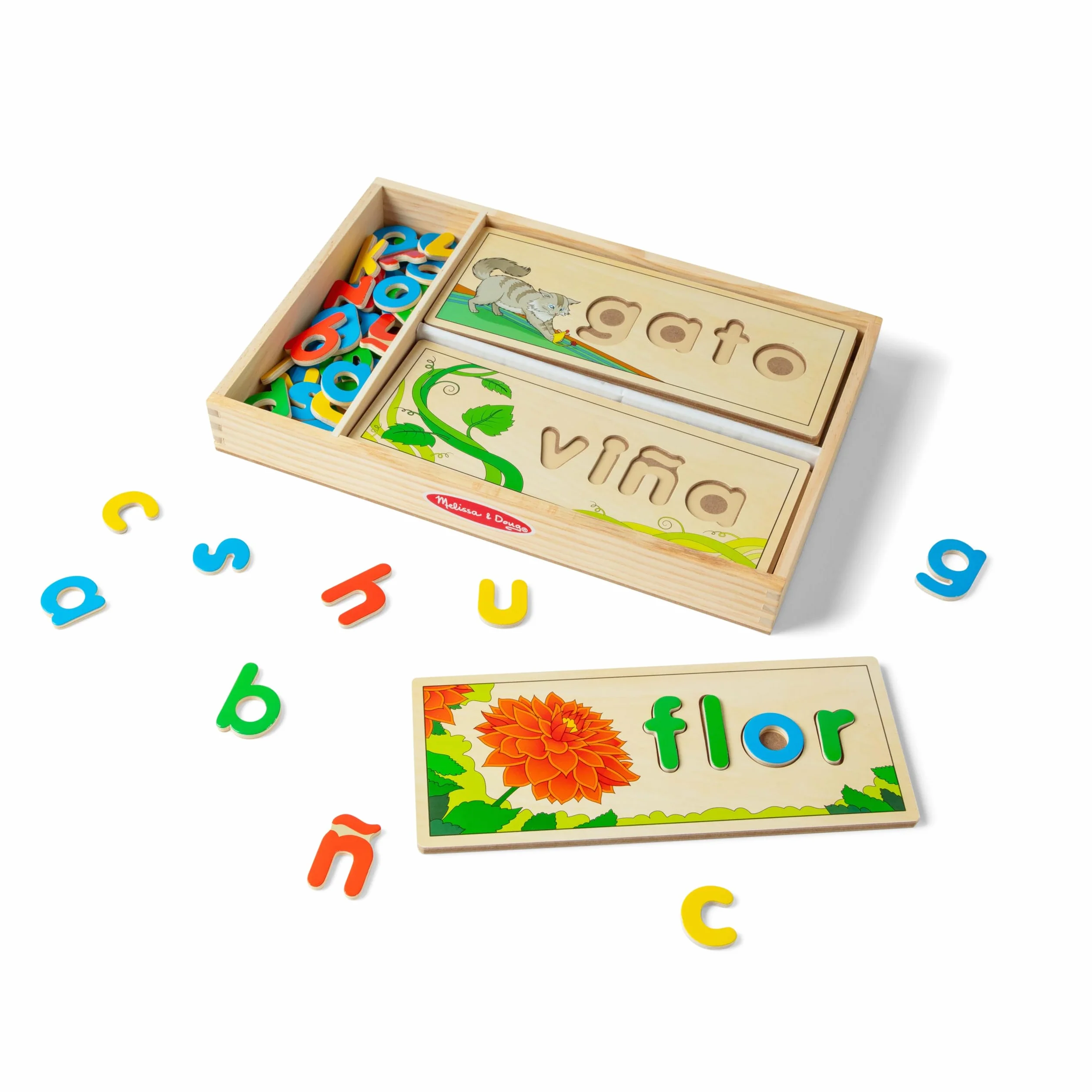 Melissa & Doug Edukacyjna zabawka do nauki języka Patrz i literuj w jęz. hiszpańskim
